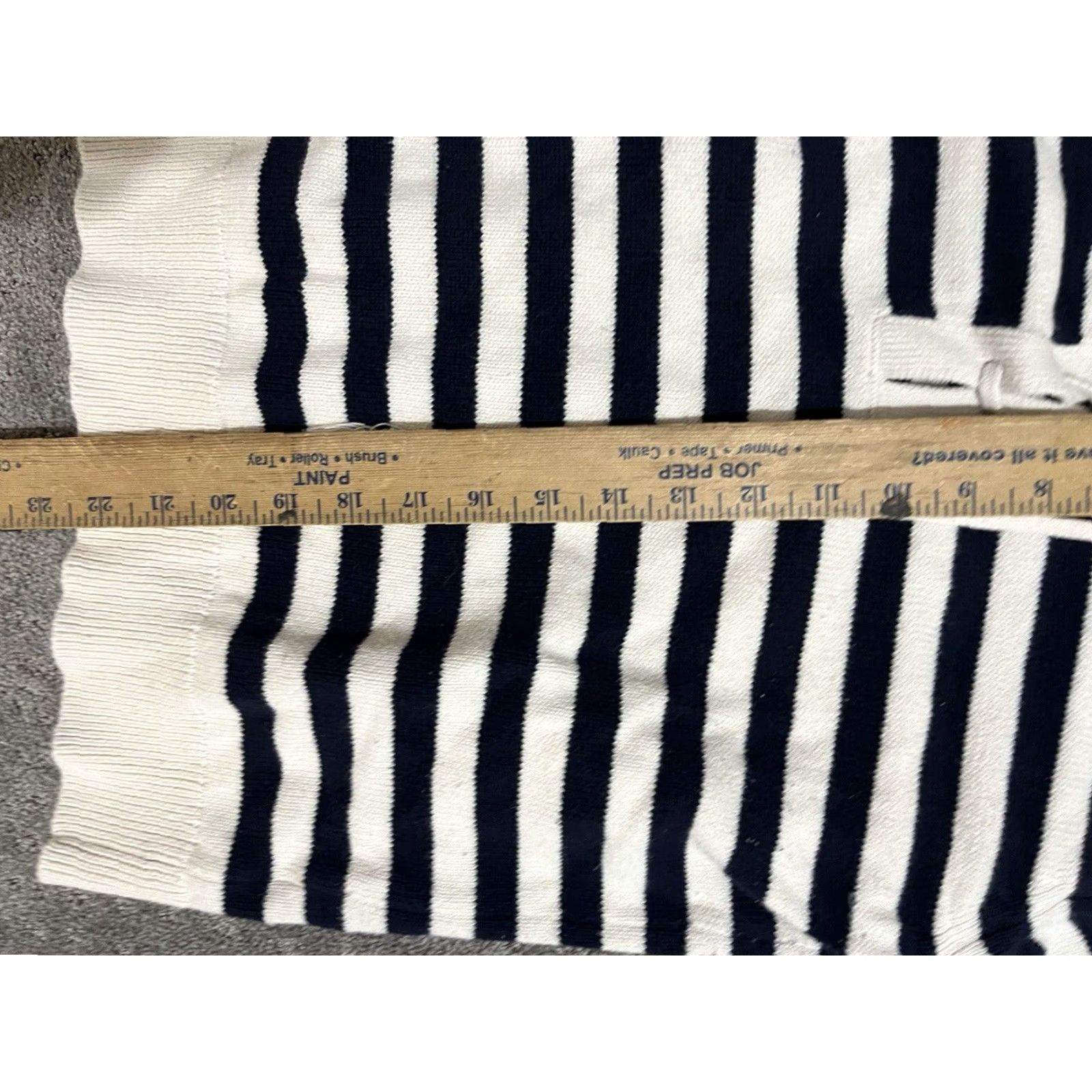 Banana Republic Banana Republic lace up tassel striped loose fit sweater Size S White Navy Size S / US 4 / IT 40 - 5 Thumbnail