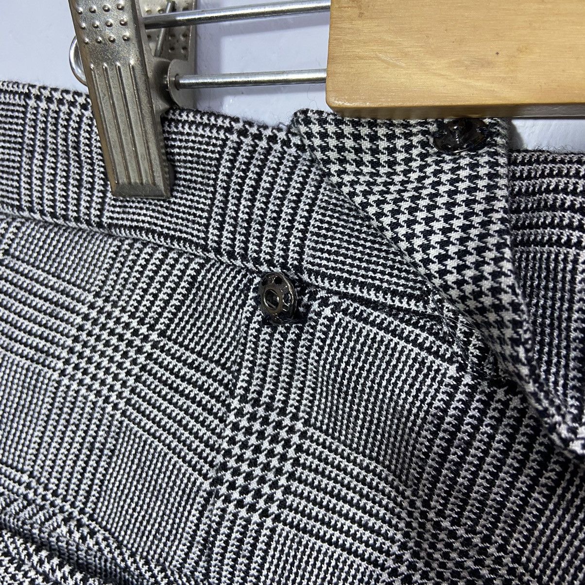 If Six Was Nine × Japanese Brand × Vintage Motel inc Punk Design Long Pants Checkered Grey Size US 32 / EU 48 - 9 Thumbnail