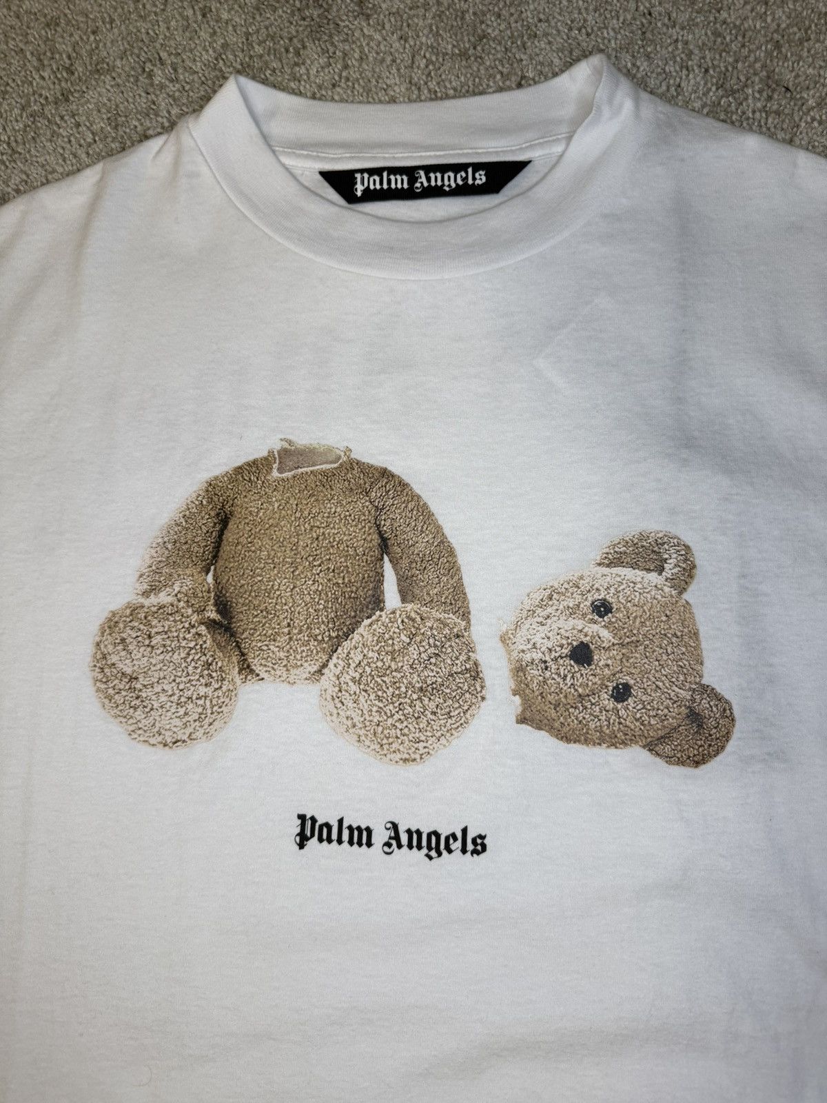 Palm Angels Palm Angels Bear T-Shirt (White) Size US S / EU 44-46 / 1 - 3 Thumbnail