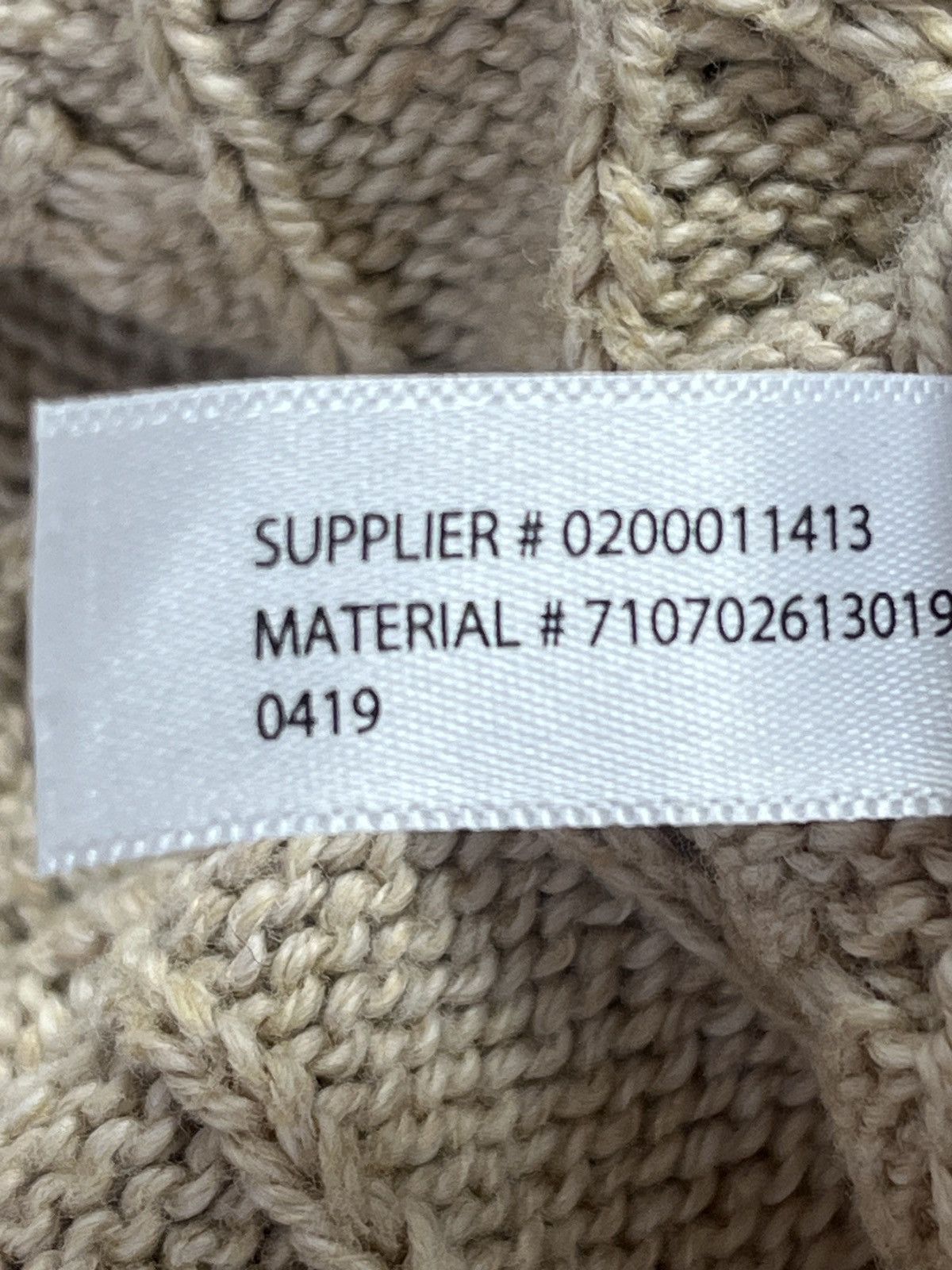 Polo Ralph Lauren Polo Ralph Lauren Golf Cable Knit Crew Neck Sweater Beige Size US L / EU 52-54 / 3 - 9 Thumbnail