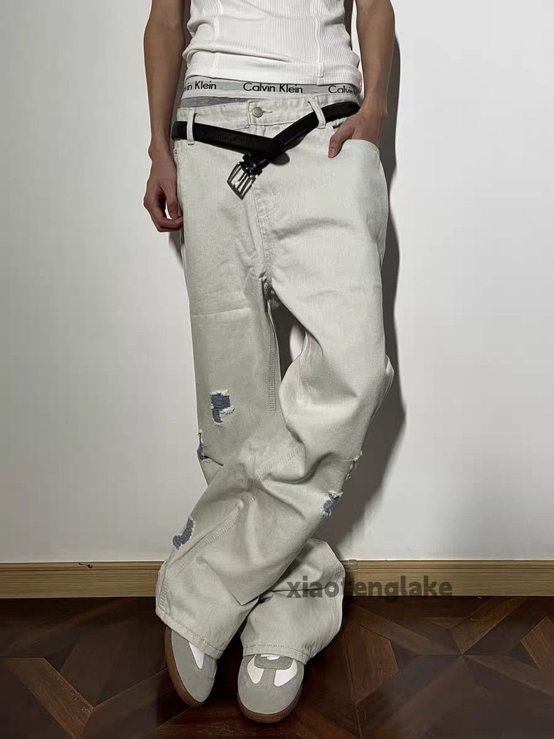 Vintage Custom unisex utility punk yuppie loose baggy jeans Size US 28 / EU 44 - 1 Thumbnail
