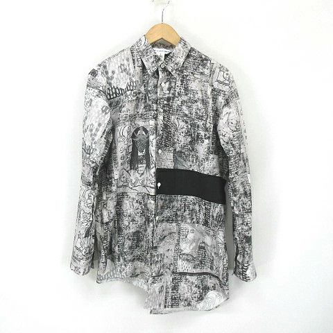Comme des Garcons SHIRT Shirt Graphic Long Sleeve Cotton Button Up Gray Size US S / EU 44-46 / 1 - 1 Thumbnail
