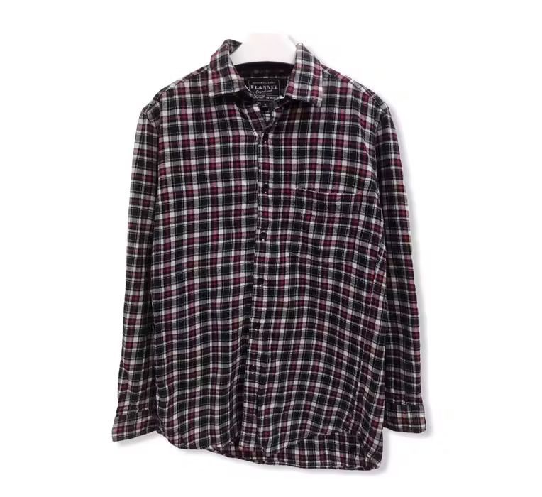 image of Uniqlo Plaid Tartan Flannel Shirt, Men's (Size Small)