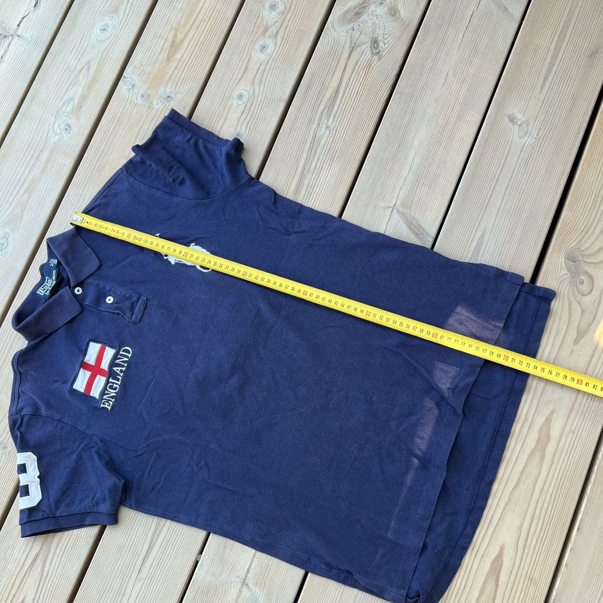 Polo Ralph Lauren Polo Ralph Lauren Rare VTG 00s England Chief Keef Big Pony Size US M / EU 48-50 / 2 - 9 Thumbnail