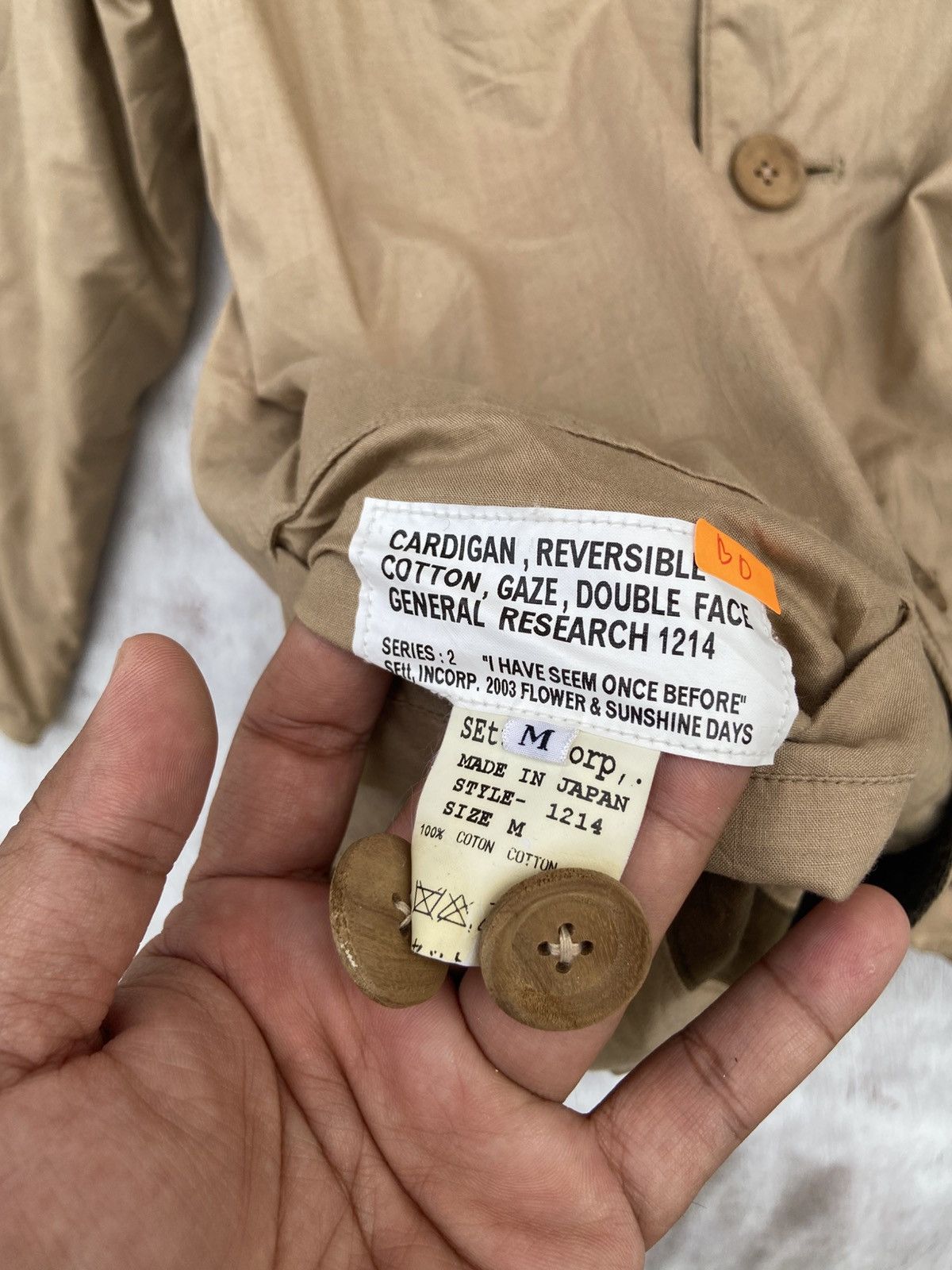 General Research Seeth General Research Reversible Cotton Cardigan Size US M / EU 48-50 / 2 - 8 Thumbnail