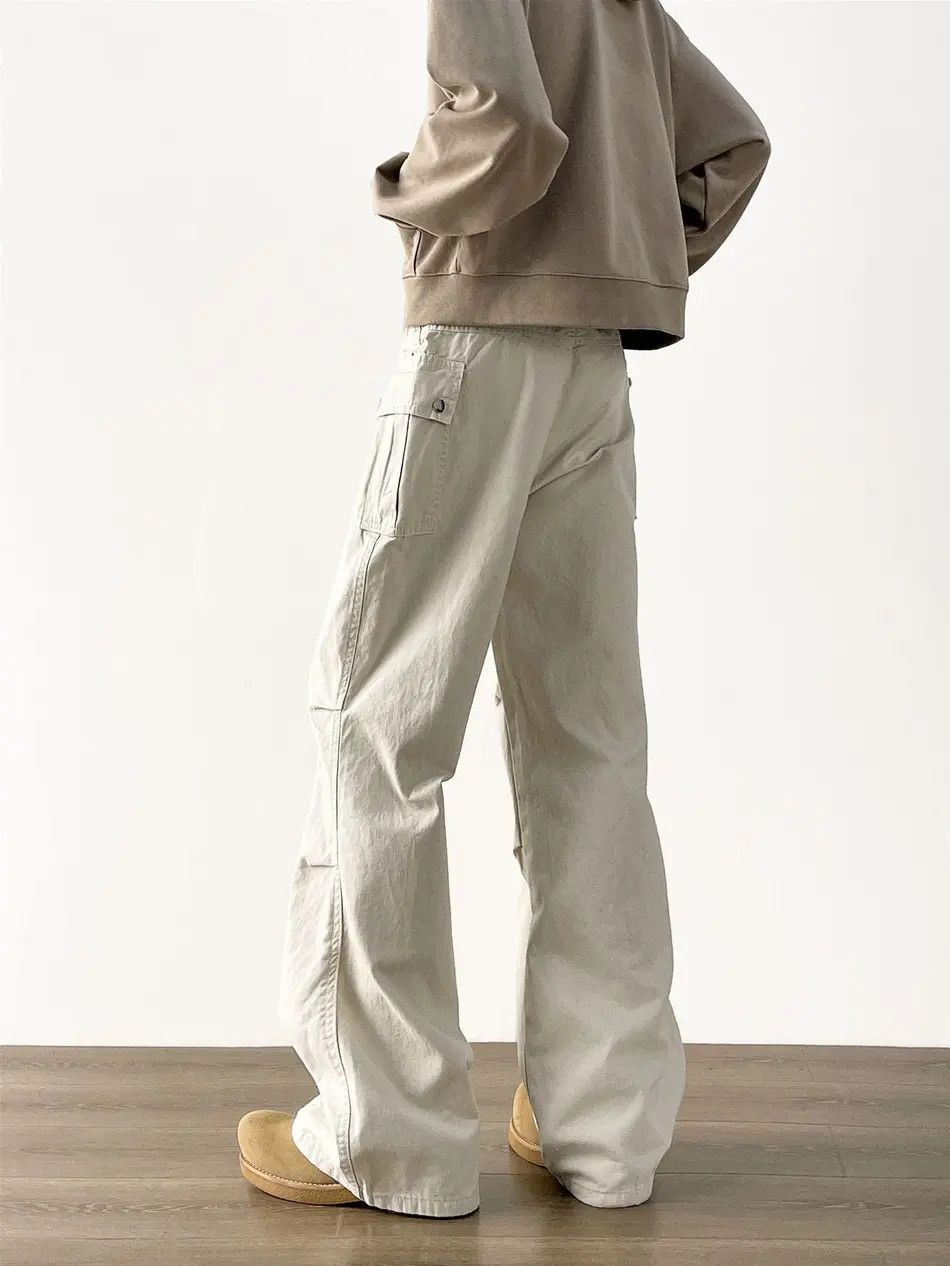 Japanese Brand Retro loose wide leg pocket micro flared jeans Size US 32 / EU 48 - 3 Thumbnail