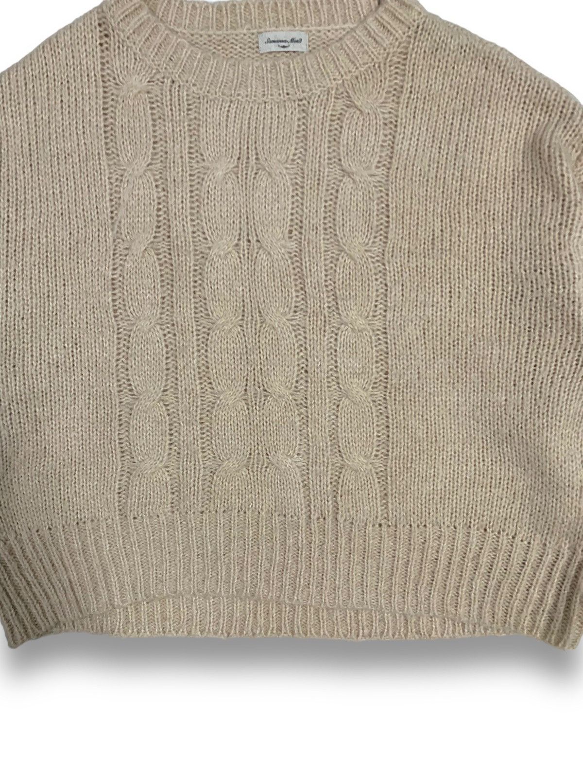 Japanese Brand Vintage Japanese Brand Oversized Cable Knitted Sweater Size ONE SIZE - 5 Thumbnail