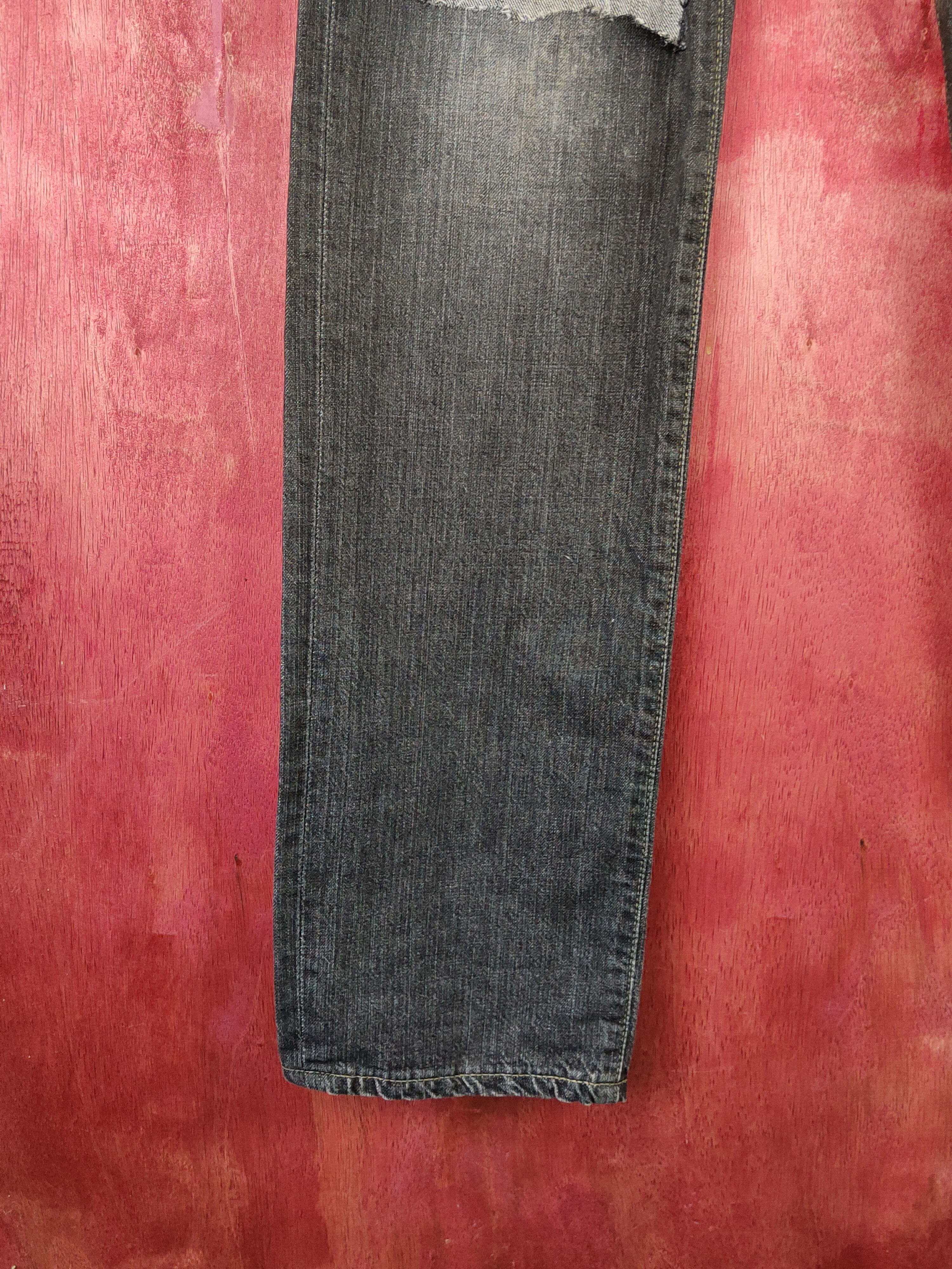Edwin × Japanese Brand Edwin Black Distressed Ripped Jeans #S1851 Size US 29 - 4 Thumbnail
