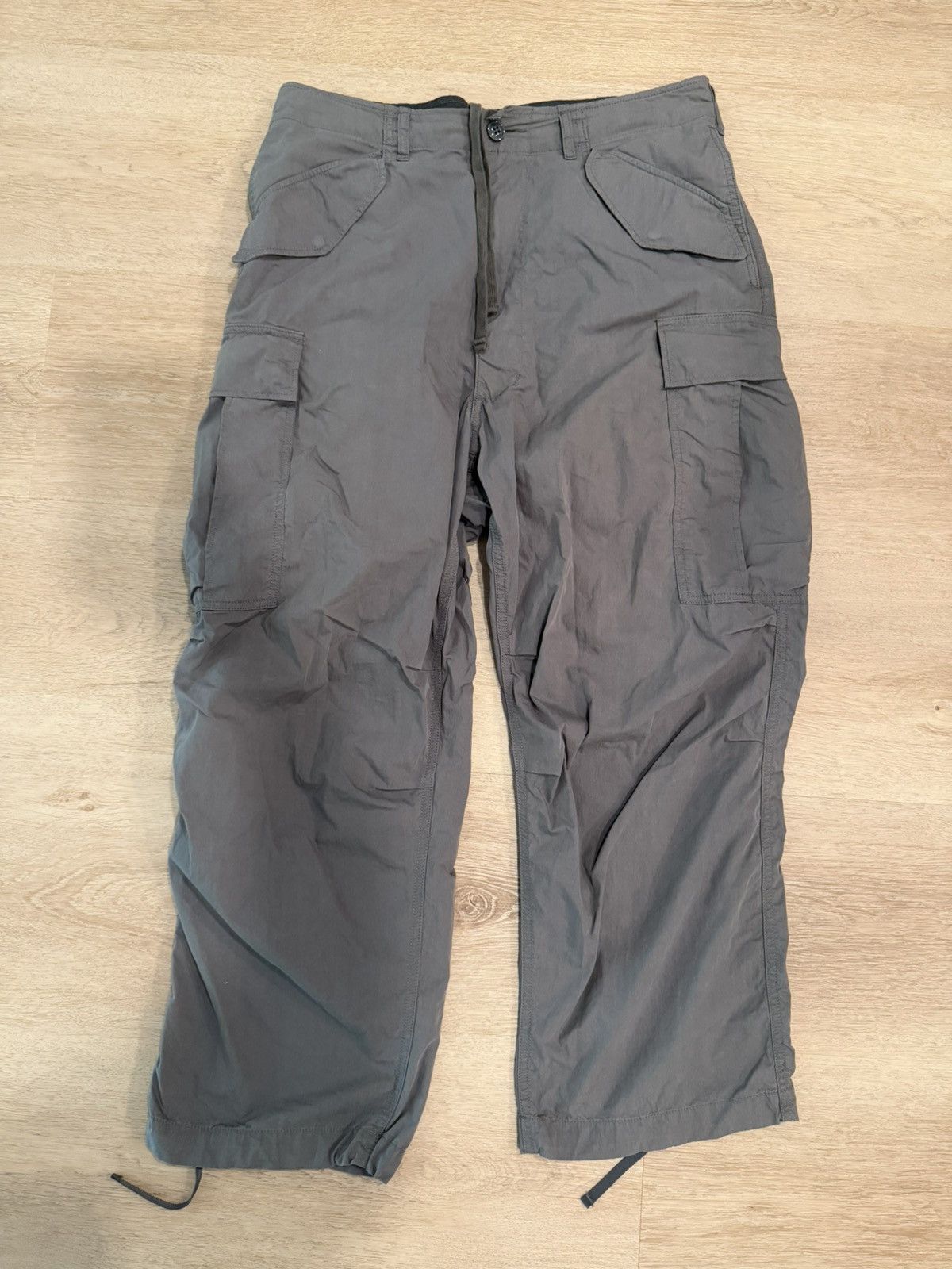 Beams Japan Beams Grey Cargo Pants (Medium) Size US 32 / EU 48 - 1 Thumbnail