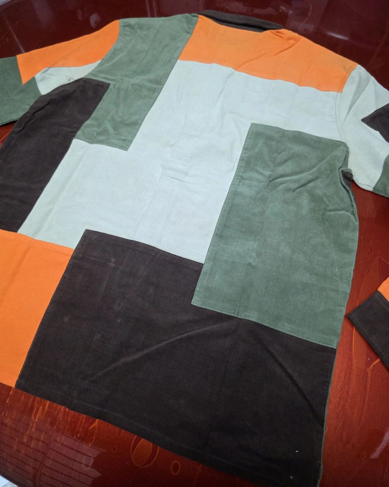 Kith Kith Patchwork Cord Ludlow Shirt in Pimento Orange Large Size US L / EU 52-54 / 3 - 10 Thumbnail