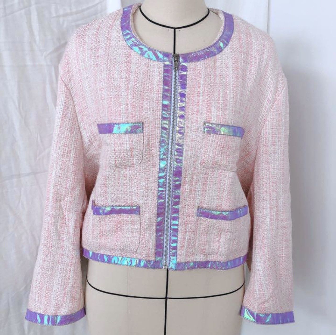 KTZ KTZ Kokon To Zai Pink tweed Bomber Jacket 2014 Cruise Size M / US 6-8 / IT 42-44 - 1 Thumbnail