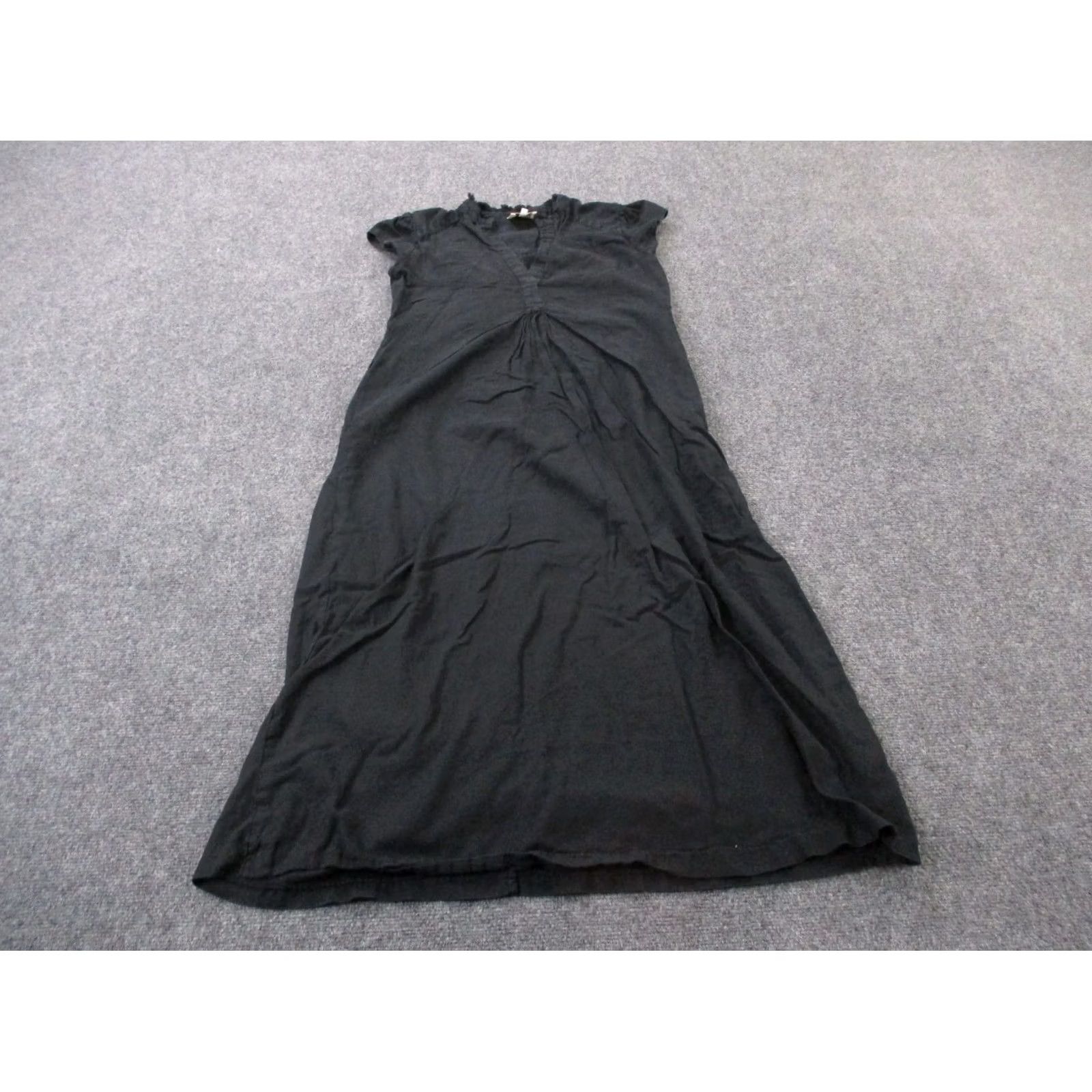 Vintage A Shirt Thing Dress Womens S Black Maxi Midi Classic Shirt Dress Outdoor Luxury Italy Size S / US 4 / IT 40 - 2 Thumbnail