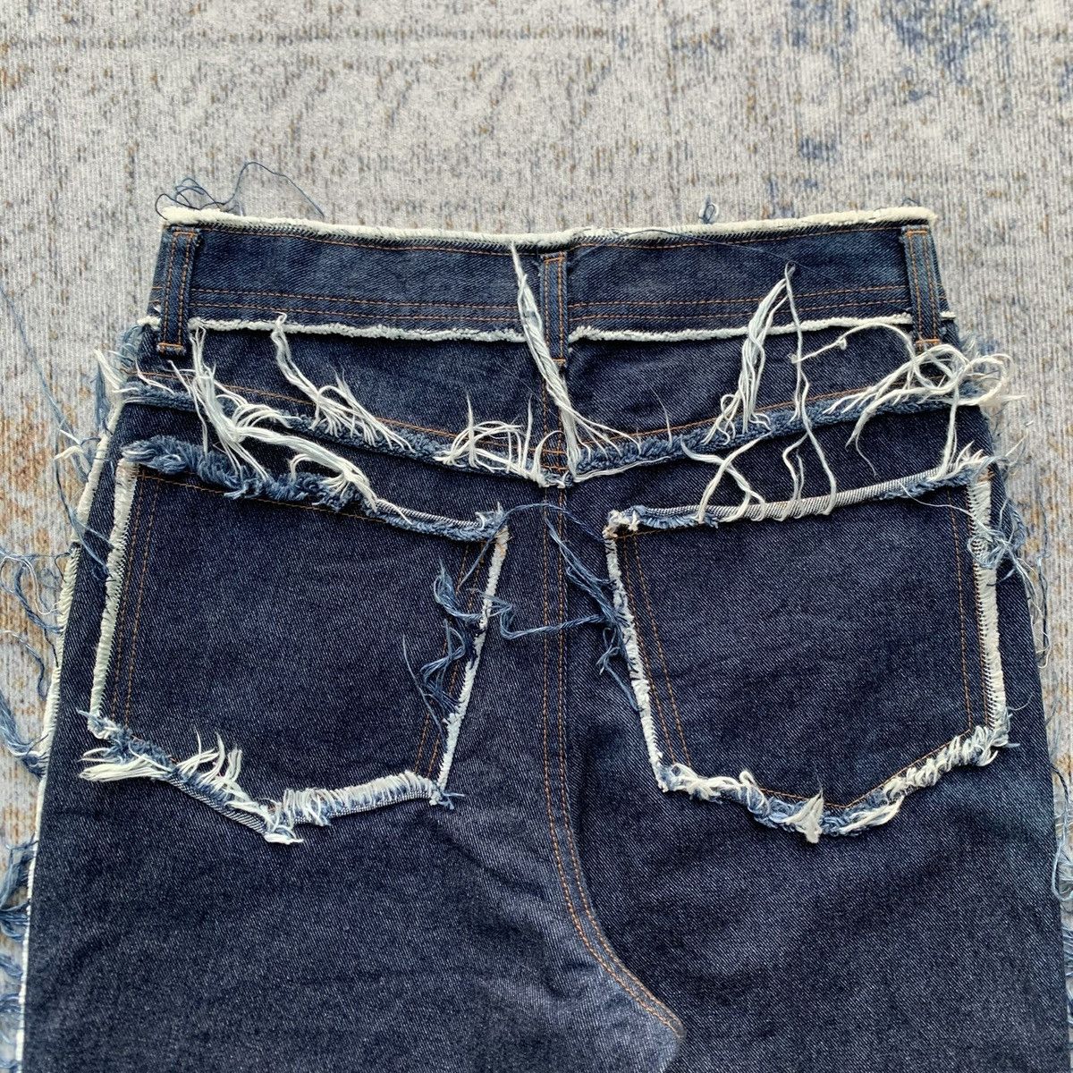 Japanese Brand 2000s Rare Acid Jazz Men Unfinished Style Denim Jeans Size US 30 / EU 46 - 7 Thumbnail
