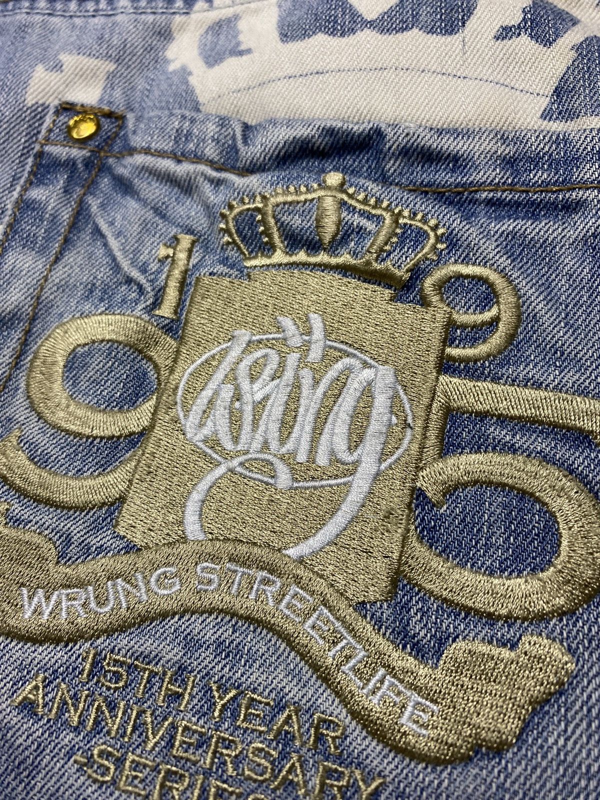 Rap Tees Wrung denim jeans baggy rap hiphop oldschool vintage y2k Size US 34 / EU 50 - 7 Thumbnail