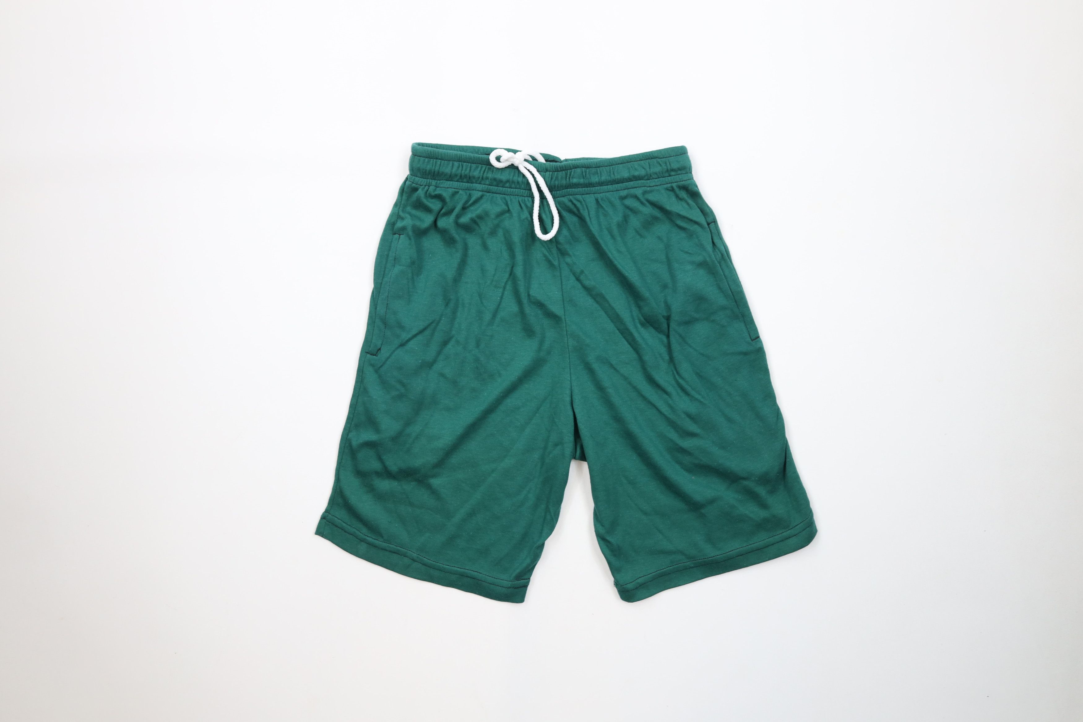 Vintage Vintage 90s Streetwear Blank Above Knee Shorts Green USA Size US 30 / EU 46 - 1 Thumbnail