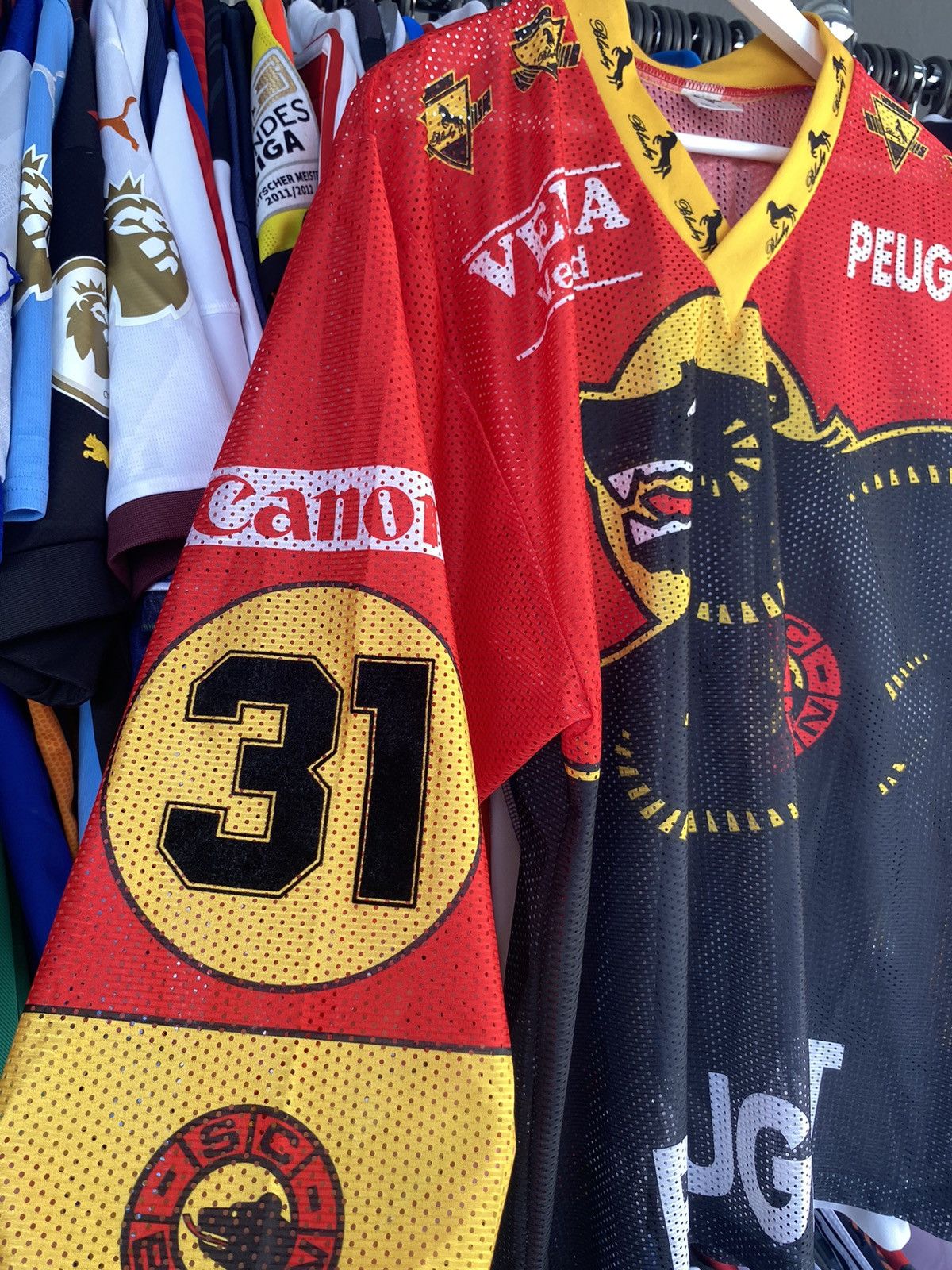 SC BERN Blacky #31 TOSIO Team Ice Hockey Jersey Shirt Size L