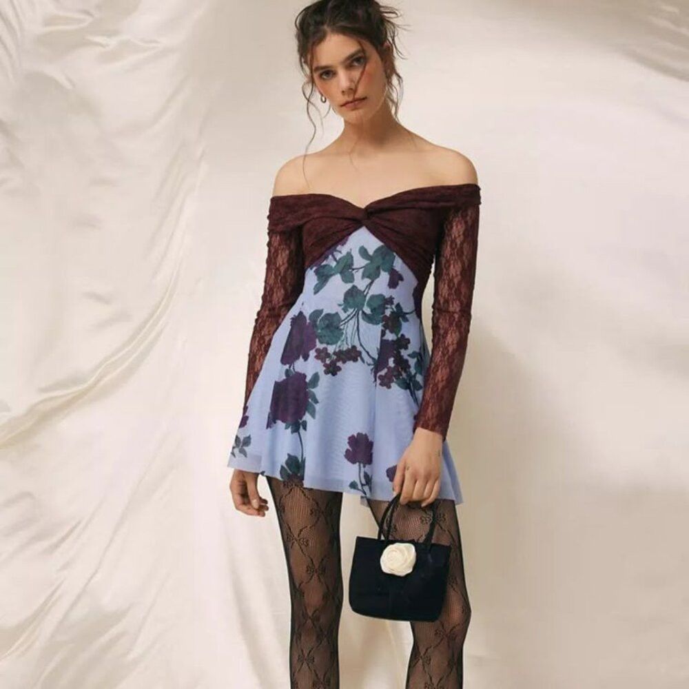 Other New Kimchi Blue Sydney Off-The-Shoulder Mini Dress Size M Size M / US 6-8 / IT 42-44 - 2 Thumbnail