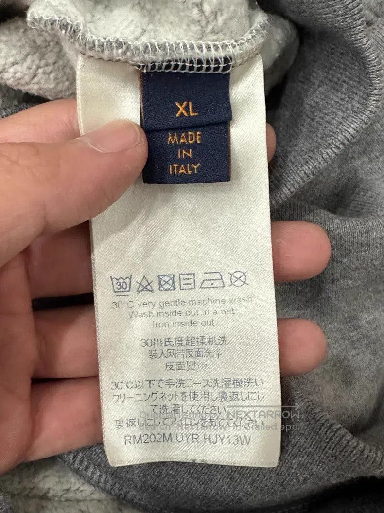 Louis Vuitton Louis Vuitton Grey logo printed long sleeve sweatshirt Size US XL / EU 56 / 4 - 5 Thumbnail