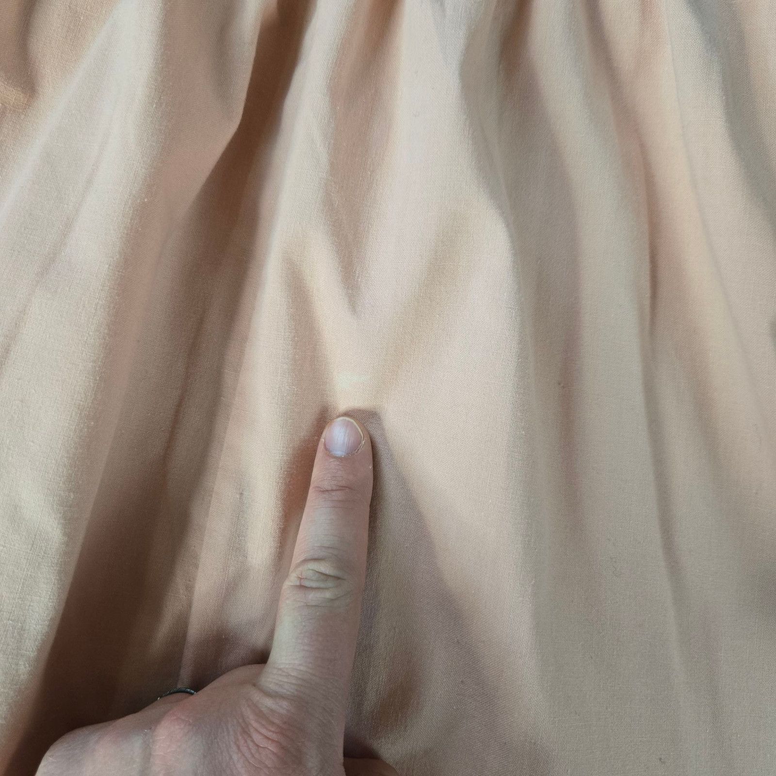 Vintage 1970s Powder Pink USA Union Made A-Line Midi Skirt Size 10 Size 32" / US 10 / IT 46 - 12 Thumbnail