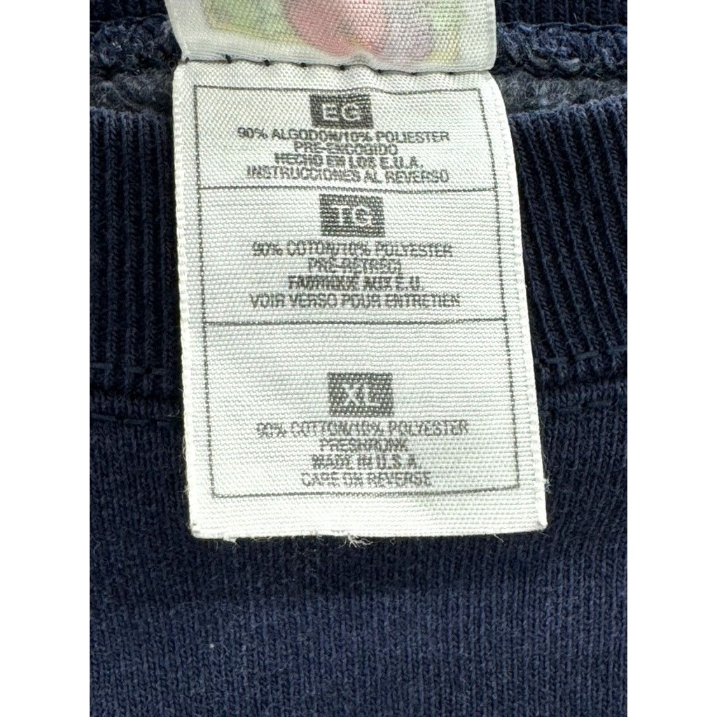 Fruit Of The Loom × Vintage 1990's Illinois Fighting Illini Embroidered College Crewneck Size US XL / EU 56 / 4 - 4 Thumbnail