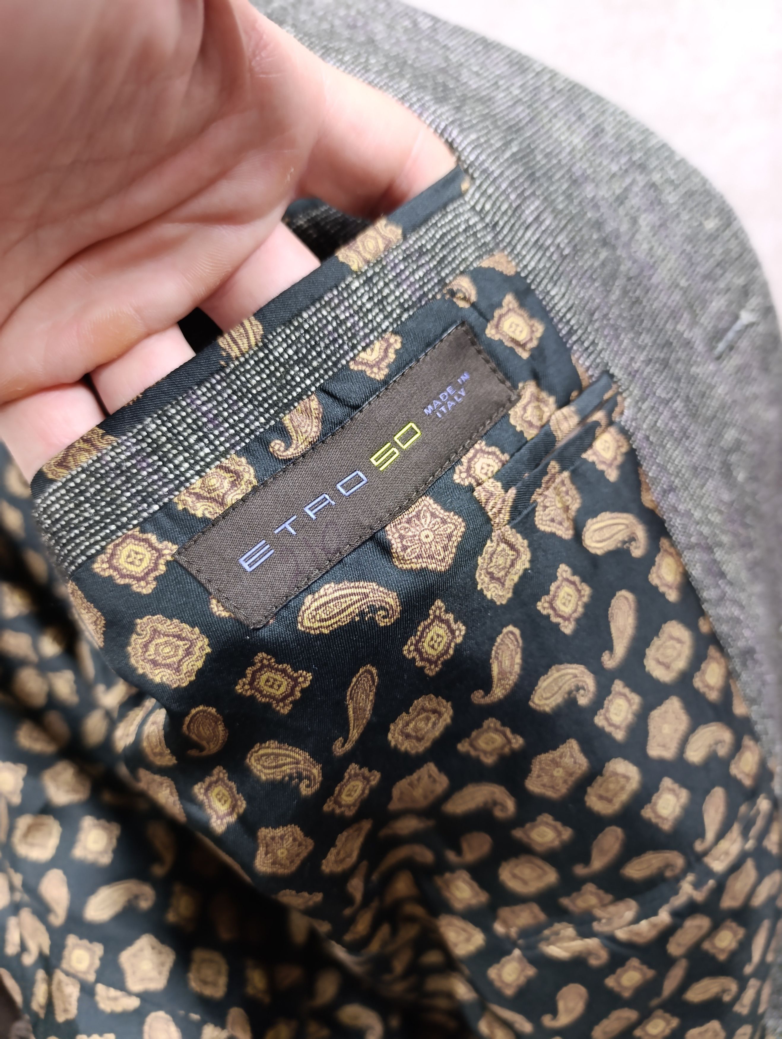 Etro Etro Milano Mens Classic Wool/Silk Suit Size 50R - 17 Thumbnail