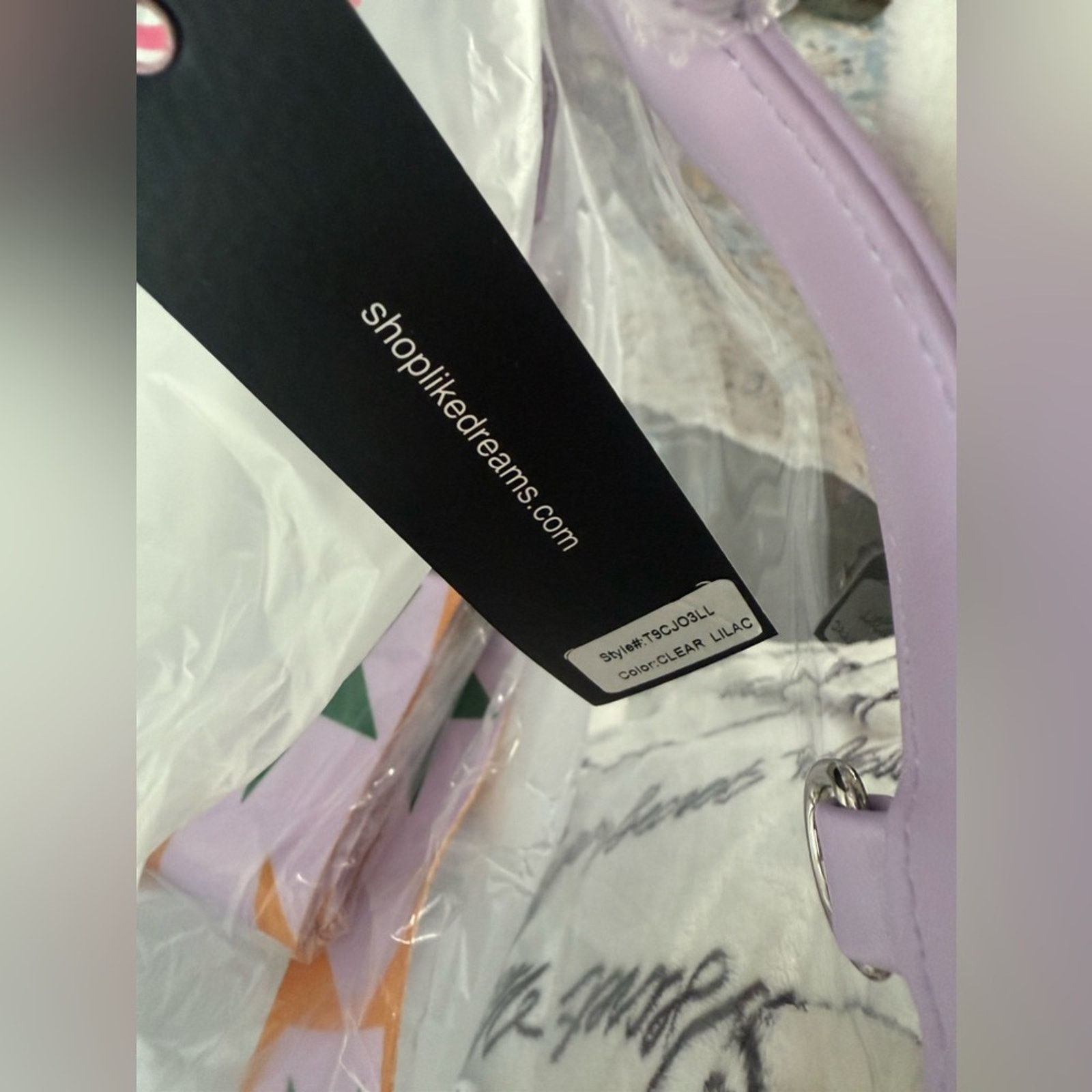 Other LIKE DREAMS Twinkle Clear Tote In Clear Lilac Size ONE SIZE - 5 Thumbnail