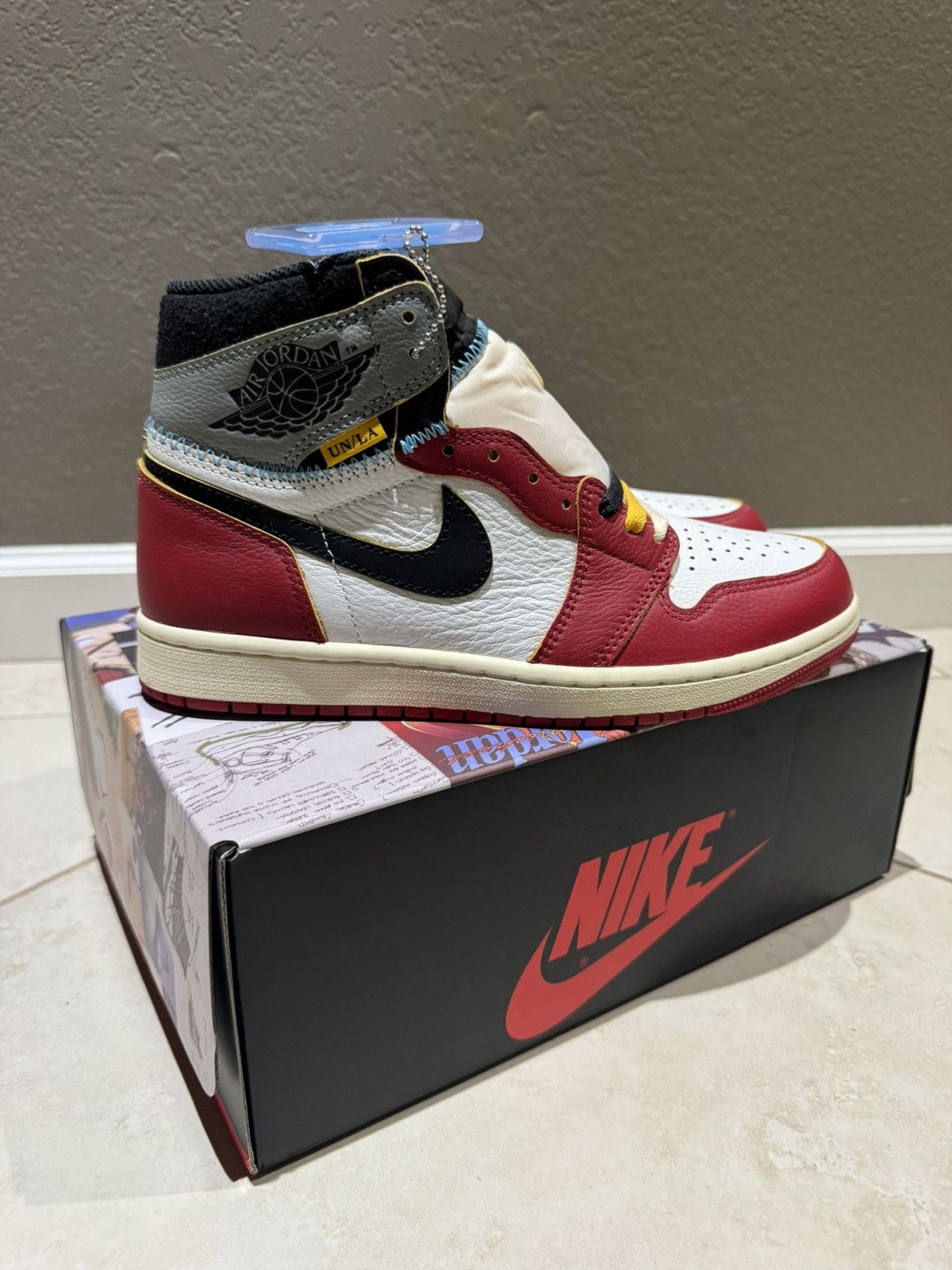Jordan Brand × Union LA NEW* Union Jordan 1 Size 8 Men Chicago/Shadow Red Yellow Size US 8 / EU 41 - 5 Thumbnail