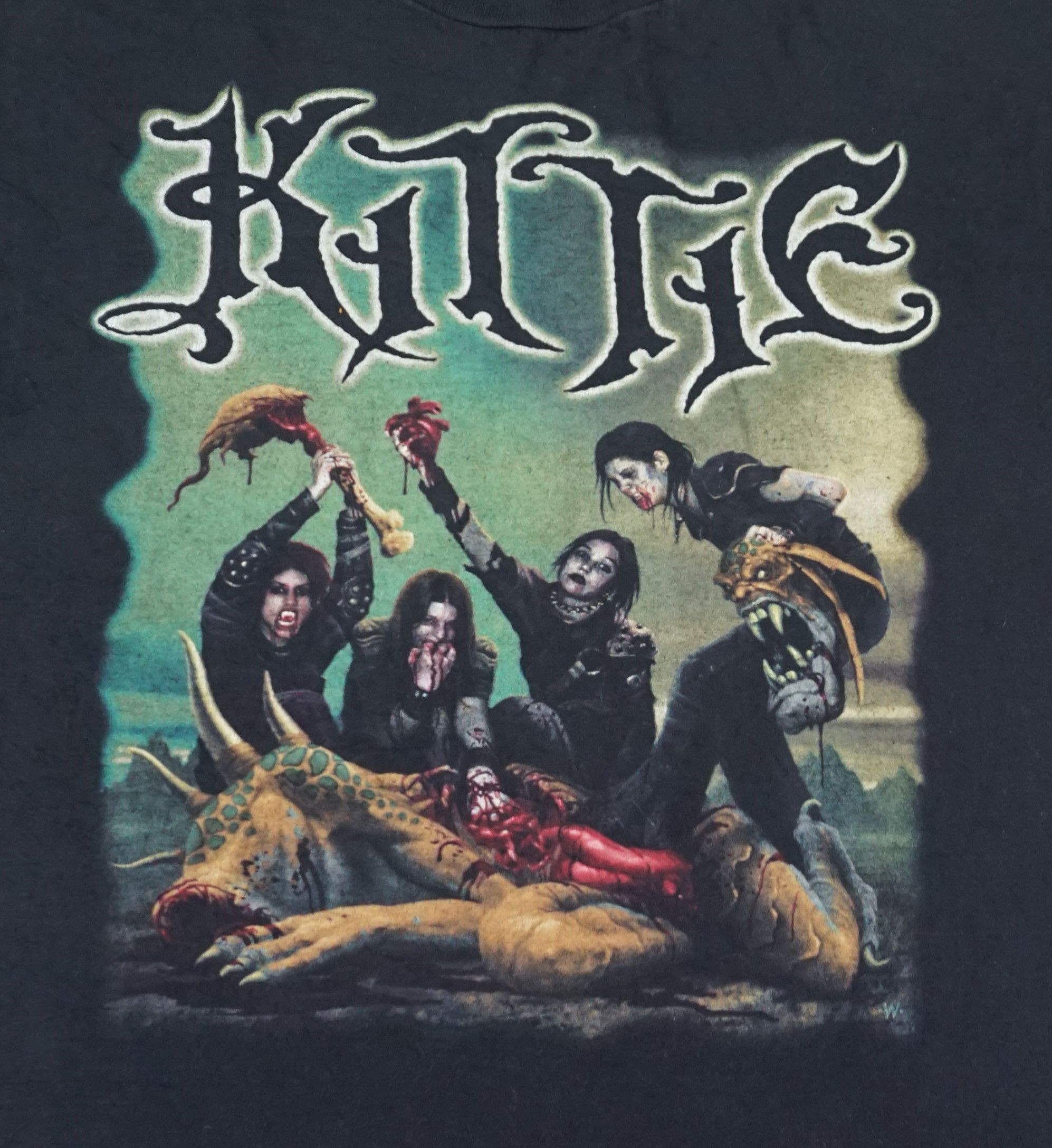 Band Tees × Vintage 00's Kittie "More Fucking Blood" T-shirt Size US L / EU 52-54 / 3 - 2 Thumbnail
