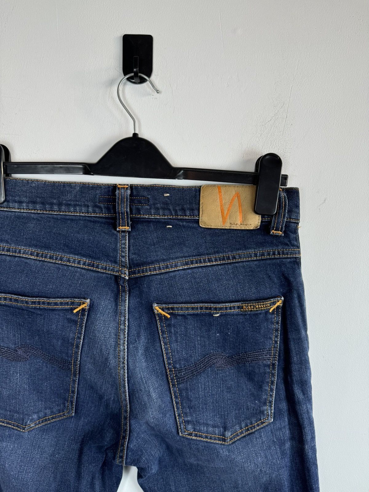 Nudie Jeans × Vintage Nudie Jeans Grim Tim Ink Navy Jeans Size US 31 - 4 Thumbnail