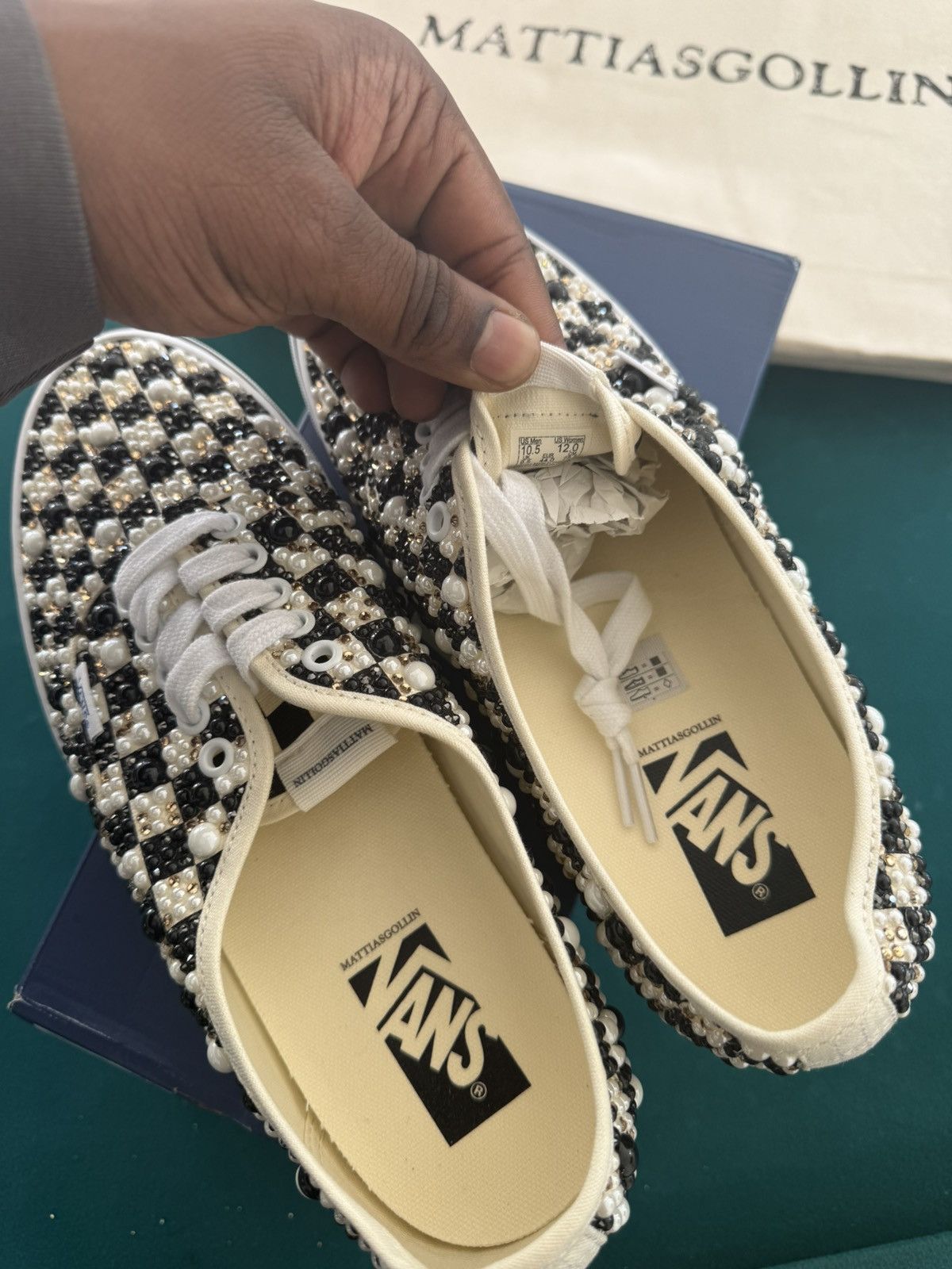 Vans Vans Authentic LX Mattias Gollin Autentiche Checkerboard Size US 10.5 / EU 43-44 - 7 Thumbnail