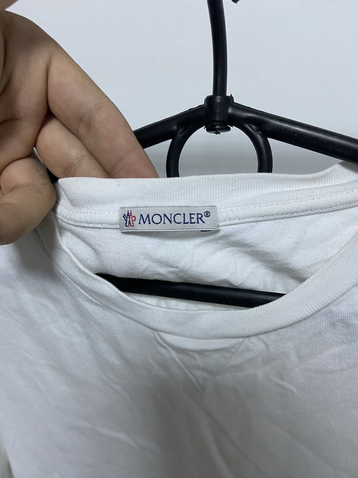 Moncler × Vintage Moncler Vintage T Shirt Triple Small Logo Luxury y2k Size US S / EU 44-46 / 1 - 7 Thumbnail