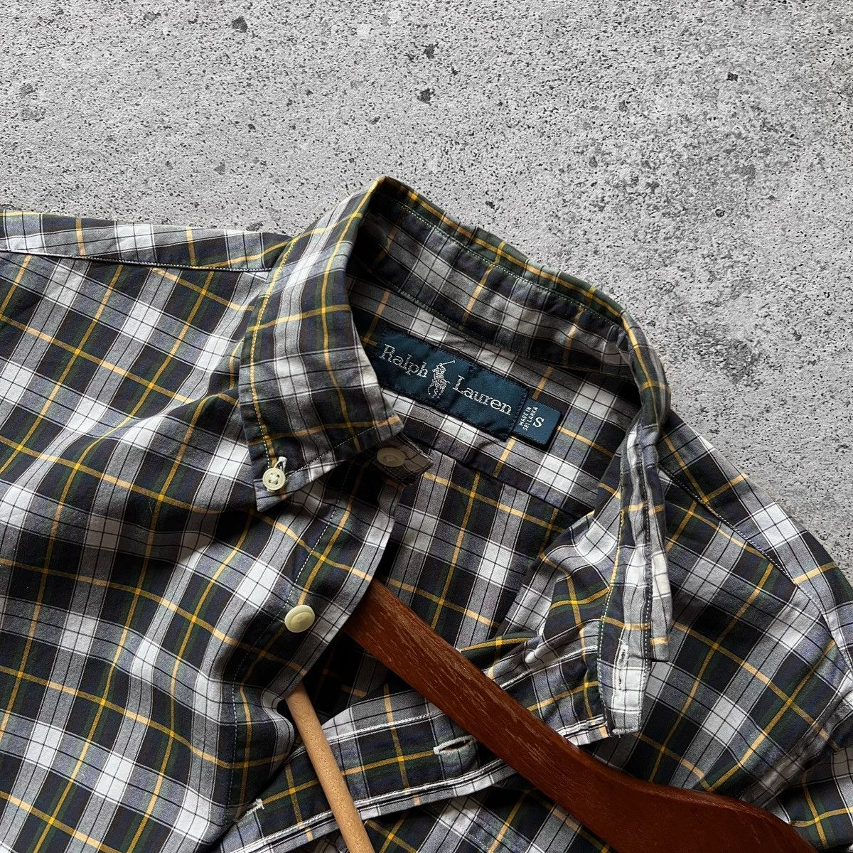 Polo Ralph Lauren × Ralph Lauren Ralph Lauren Mens Premium Plaid-Check Button Down Shirt £159 Size US S / EU 44-46 / 1 - 7 Thumbnail