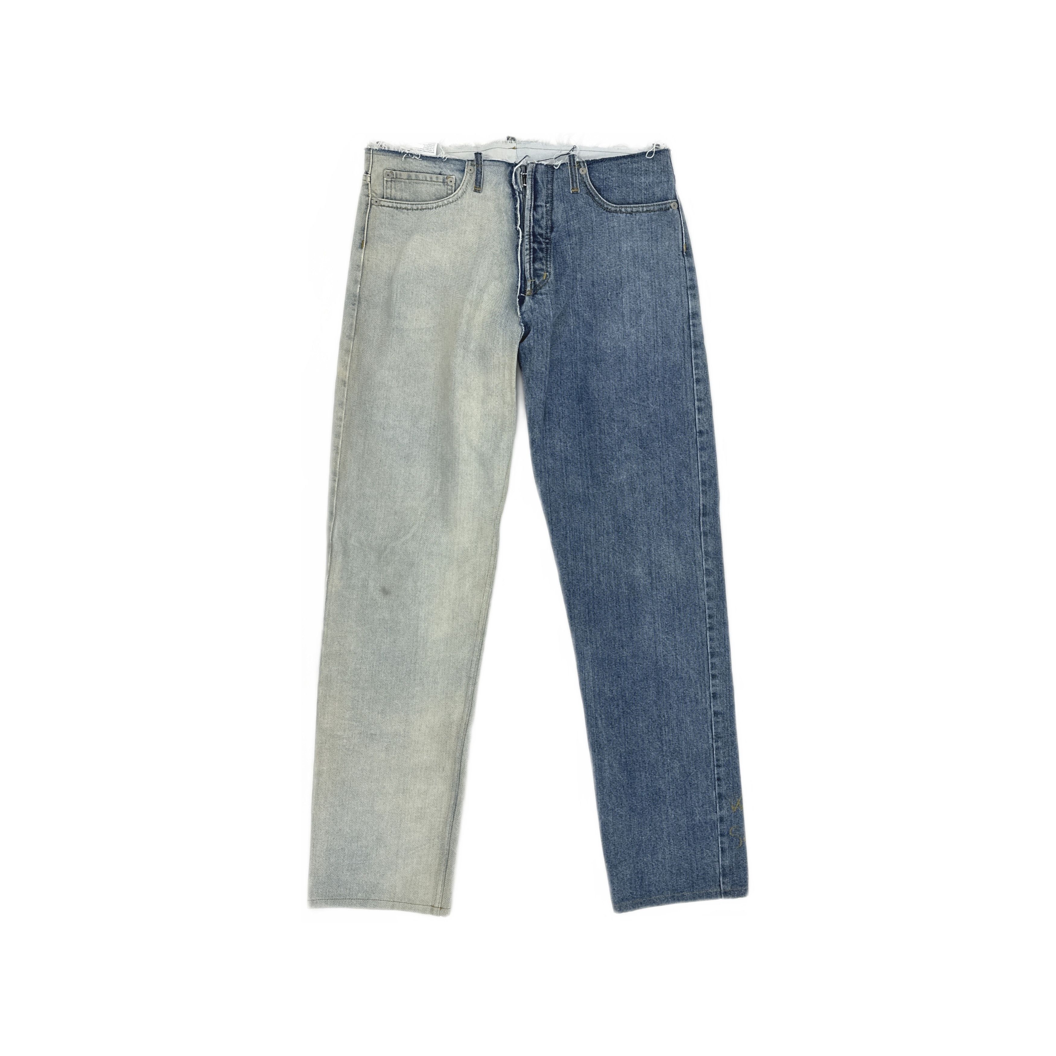 Maison Margiela Maison Margiela Two-Tone Denim Jeans Size 32 Size US 32 / EU 48 - 1 Thumbnail