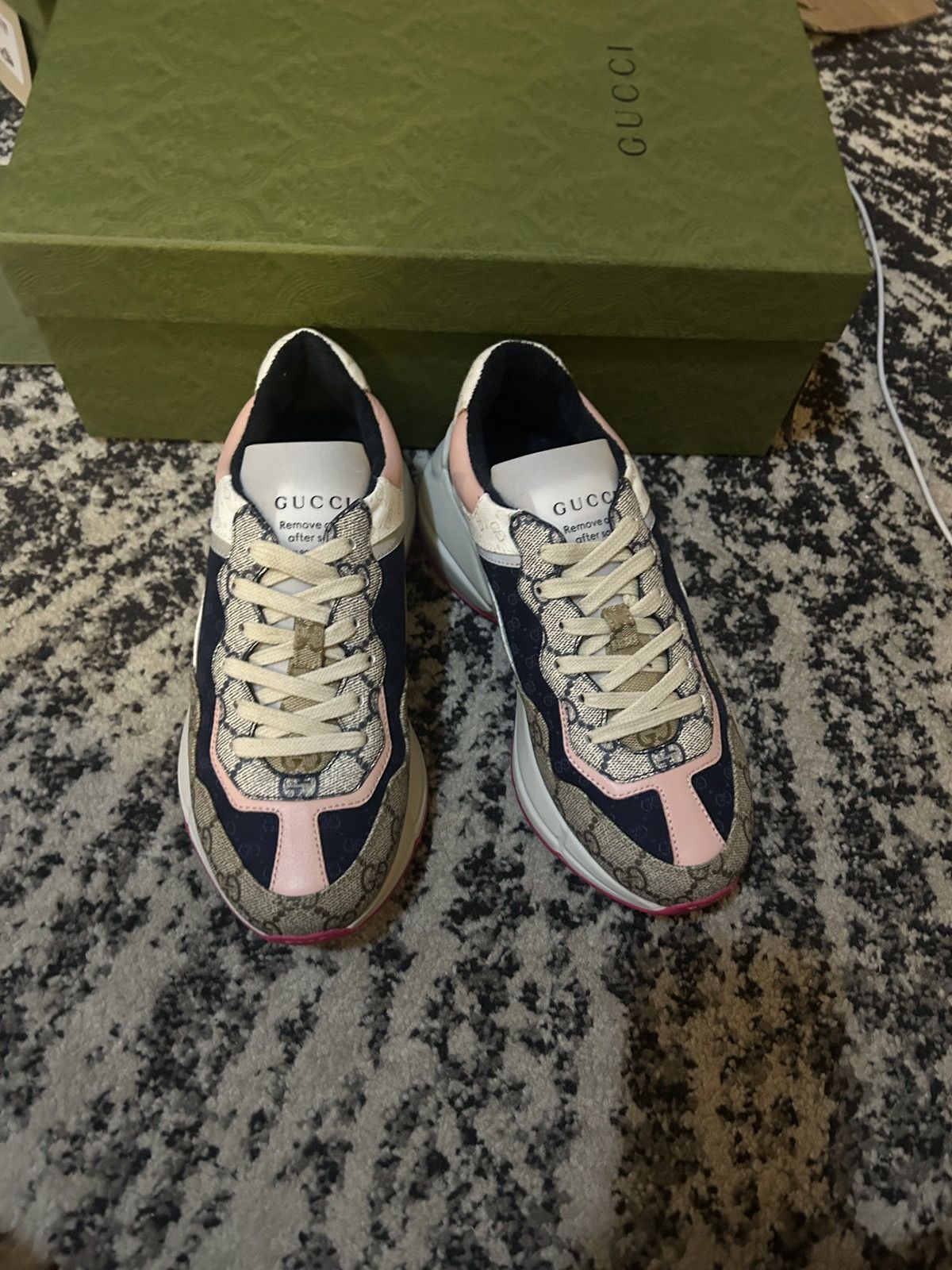 Gucci Gucci GG Supreme Rhyton Sneaker size 36.5 Size US 6.5 / IT 36.5 - 2 Thumbnail