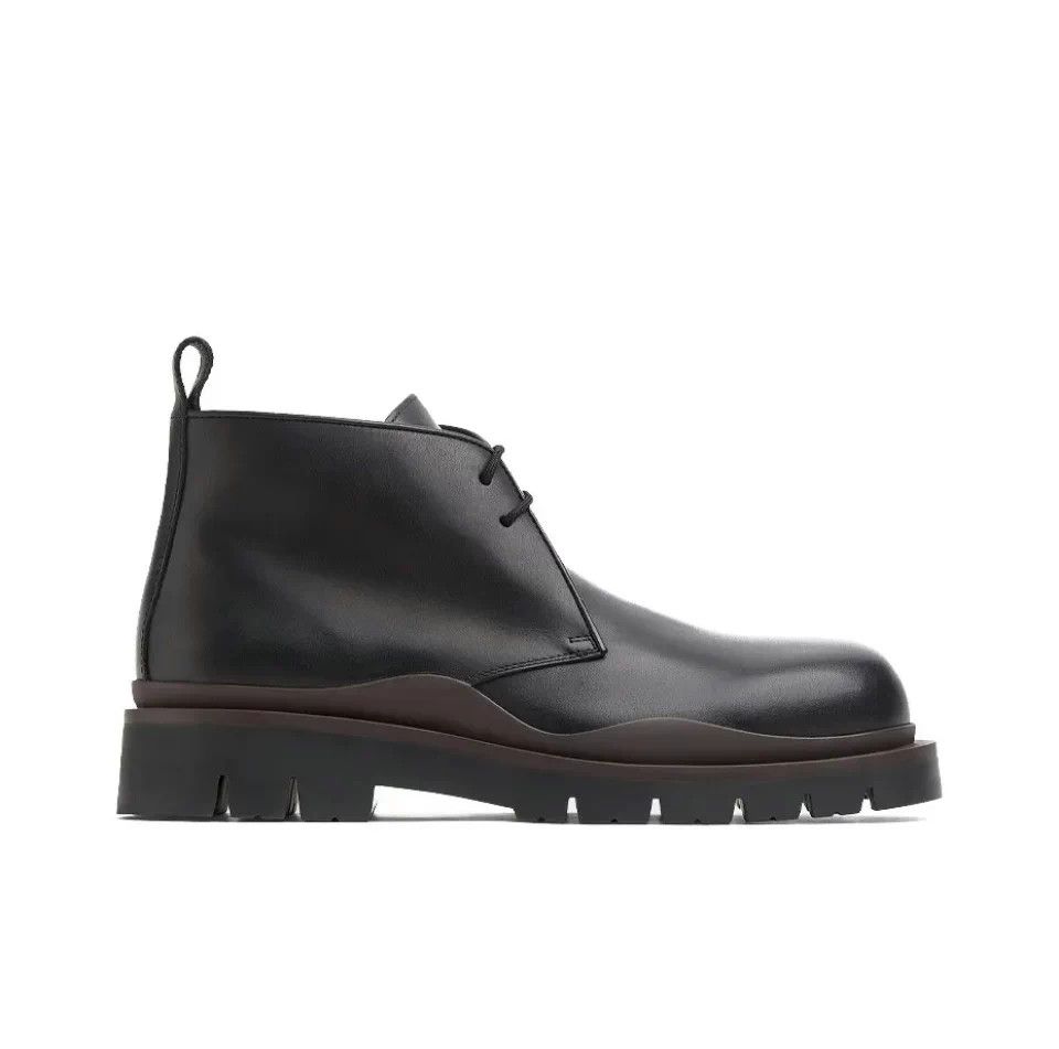 Bottega Veneta BV Men's Black Platform Short Boots Size US 8.5 / EU 41-42 - 7 Thumbnail