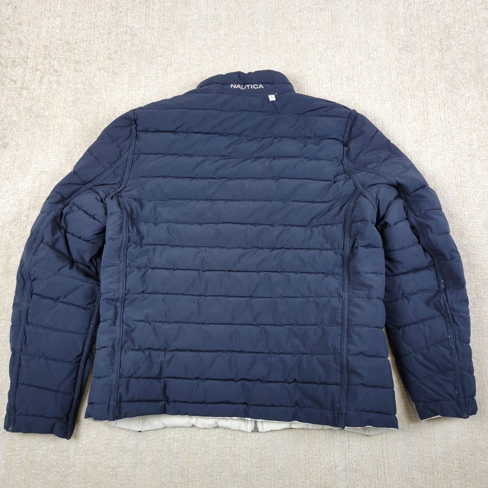 Nautica Nautica Reversible Puffer Jacket Mens L Multicolor Zip Full Lightweight Quilted Winter Fall Size US L / EU 52-54 / 3 - 2 Thumbnail