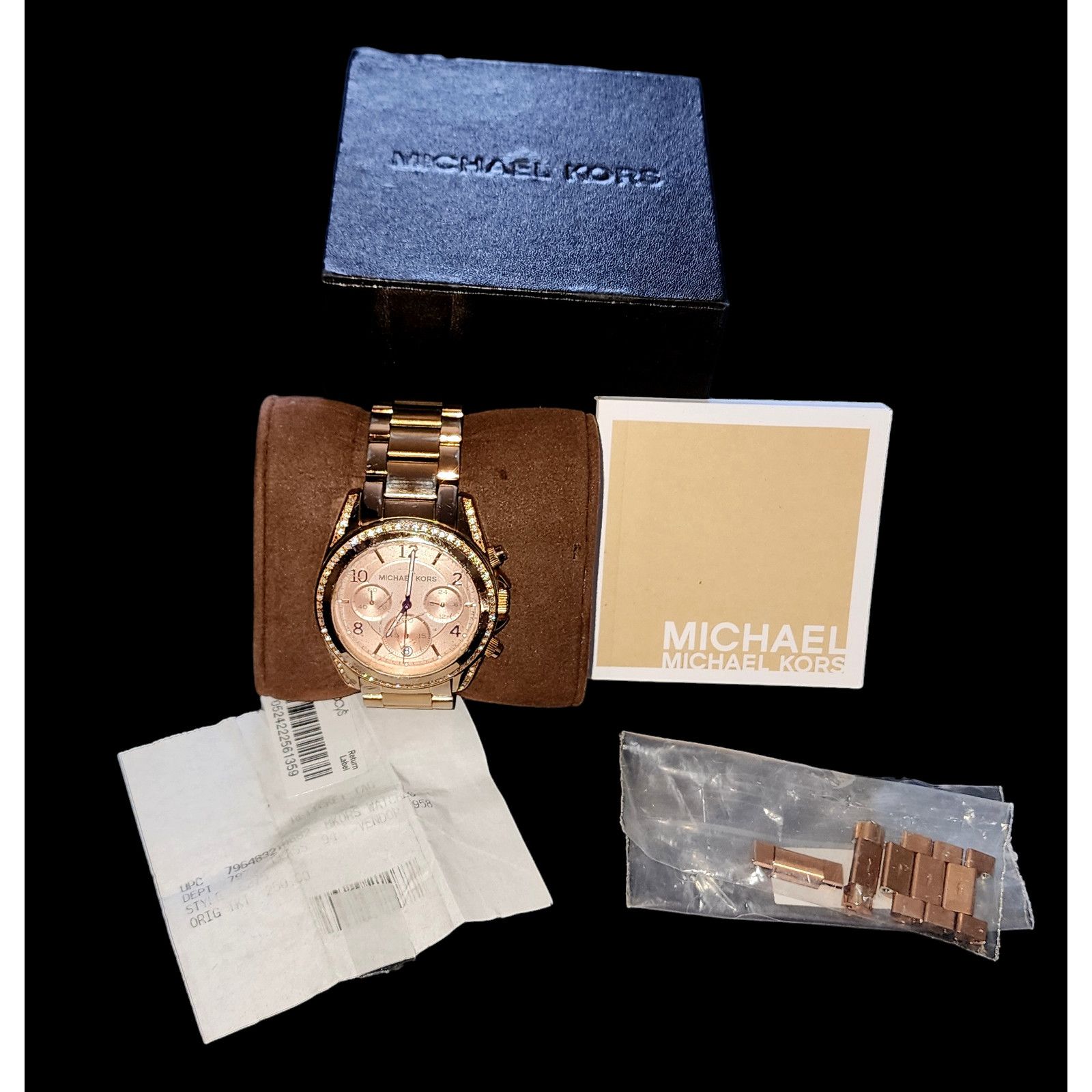 Michael Kors MICHAEL KORS Ritz Rose Gold-Tone Watch Size ONE SIZE - 6 Thumbnail