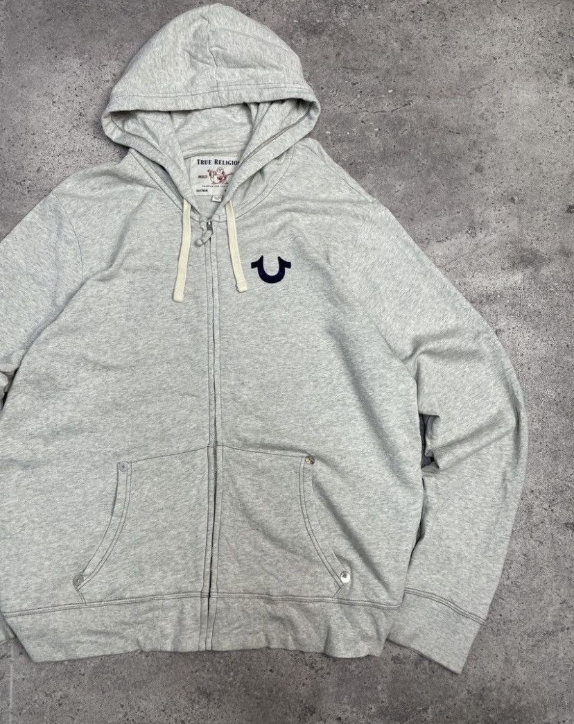 Japanese Brand × True Religion Vintage True Religion Avantgarde Y2K Zip Hoodie Size US XXL / EU 58 / 5 - 4 Thumbnail