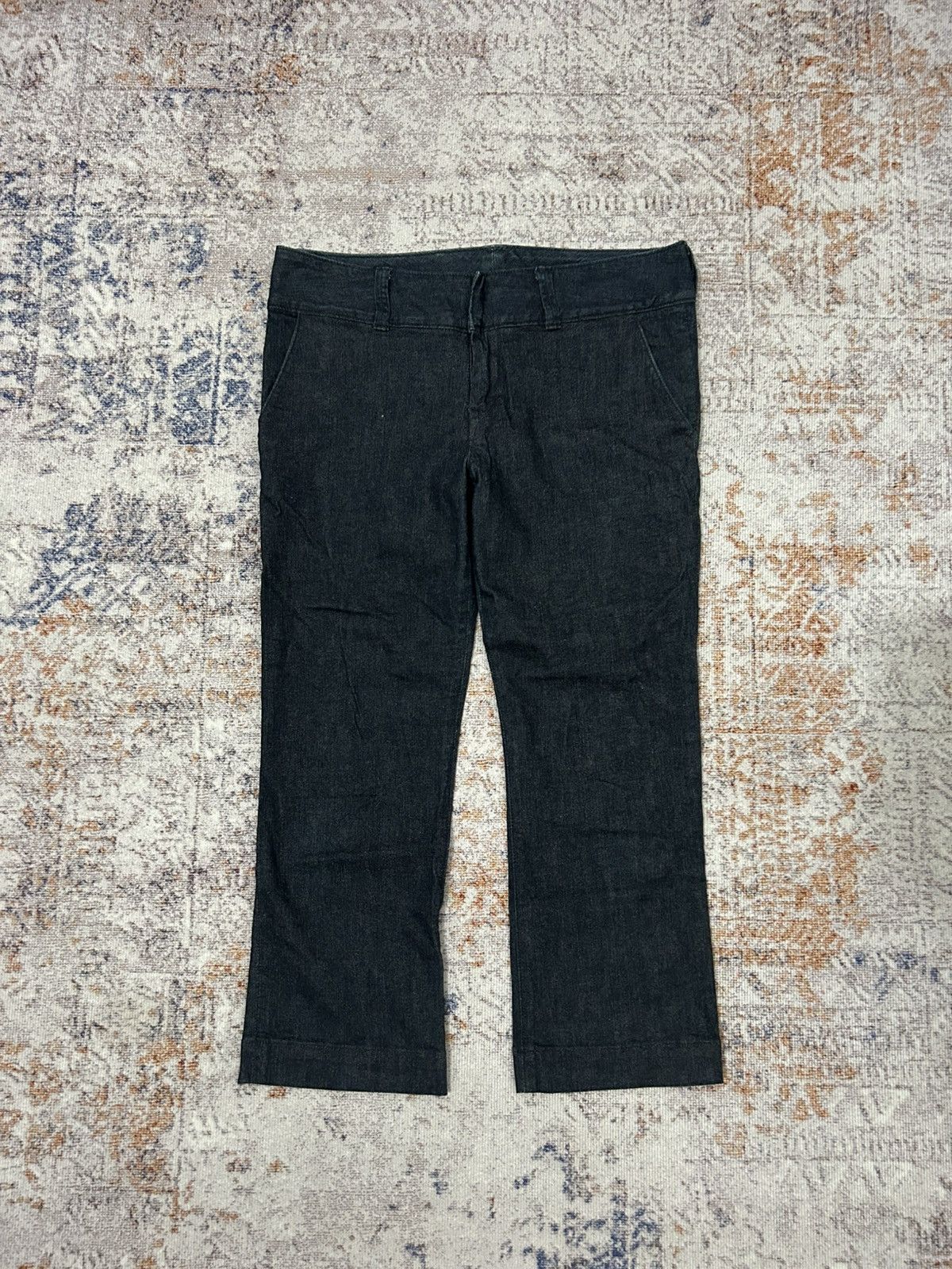45rpm × Blue Blue Japan × Japanese Brand 45Rpm Japan Denim Crooped Pants Size US 31 - 1 Thumbnail