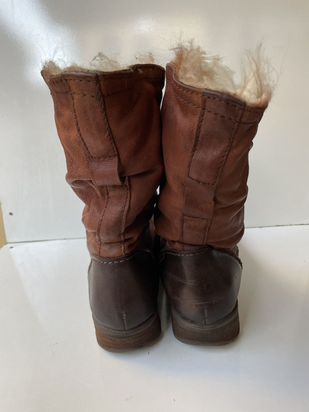 A.S.98 A.S.98 Airstep Fur Leather Brown Boots EUR 41 / USA 9.5-10 Size US 10 / IT 40 - 13 Thumbnail