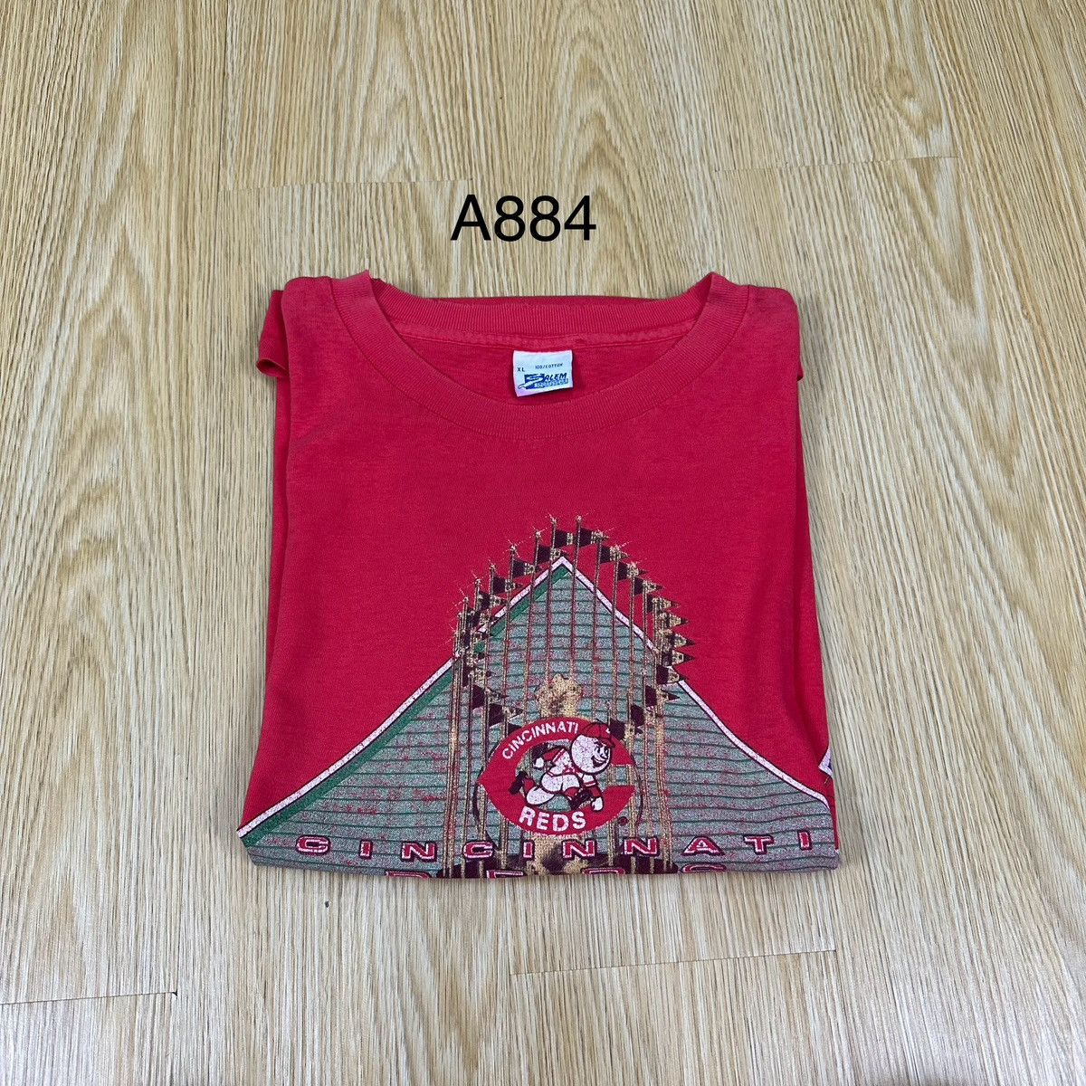 Salem Sportswear Vtg 1990 Salem Sportswear MLB Cininnati Reds Champion A884 Size US XL / EU 56 / 4 - 14 Thumbnail