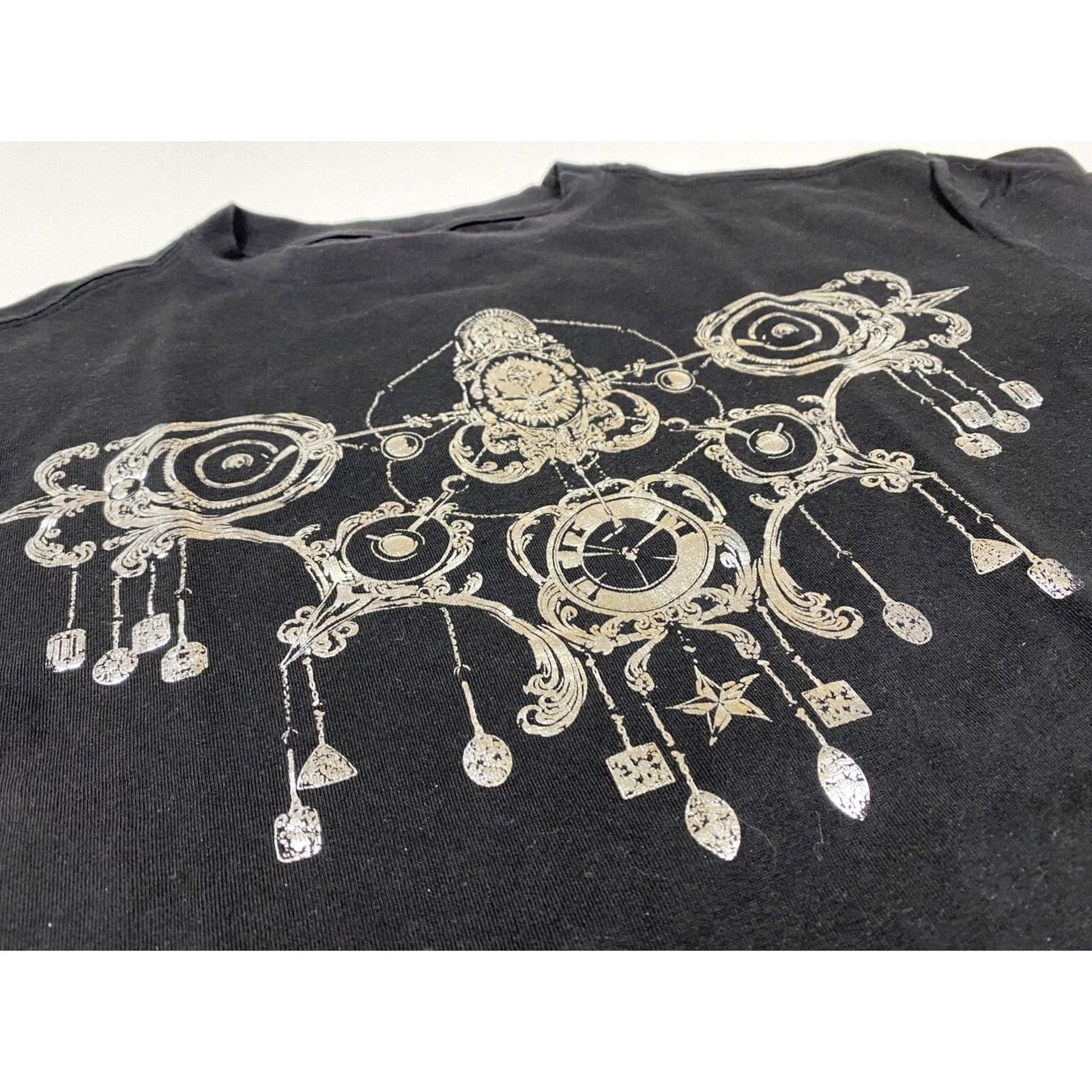 Adidas VINTAGE Adidas Men’s 2008 T-Shirt Sz M Black Cotton Trefoil Clock Medallion Dual-Sided Graphic Print Short Sleeve Crew Neck Shirt Mens Size US M / EU 48-50 / 2 - 7 Thumbnail