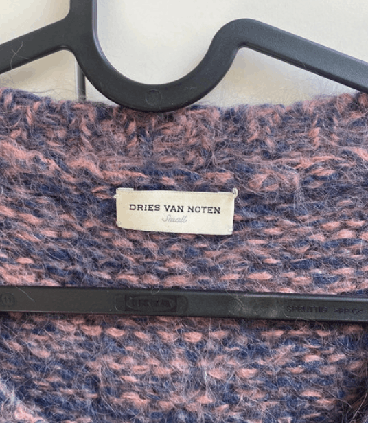 Dries Van Noten × Vintage Dries Van Noten jacket sweater knit jumper coat vest EX0044 Size L / US 10 / IT 46 - 3 Thumbnail