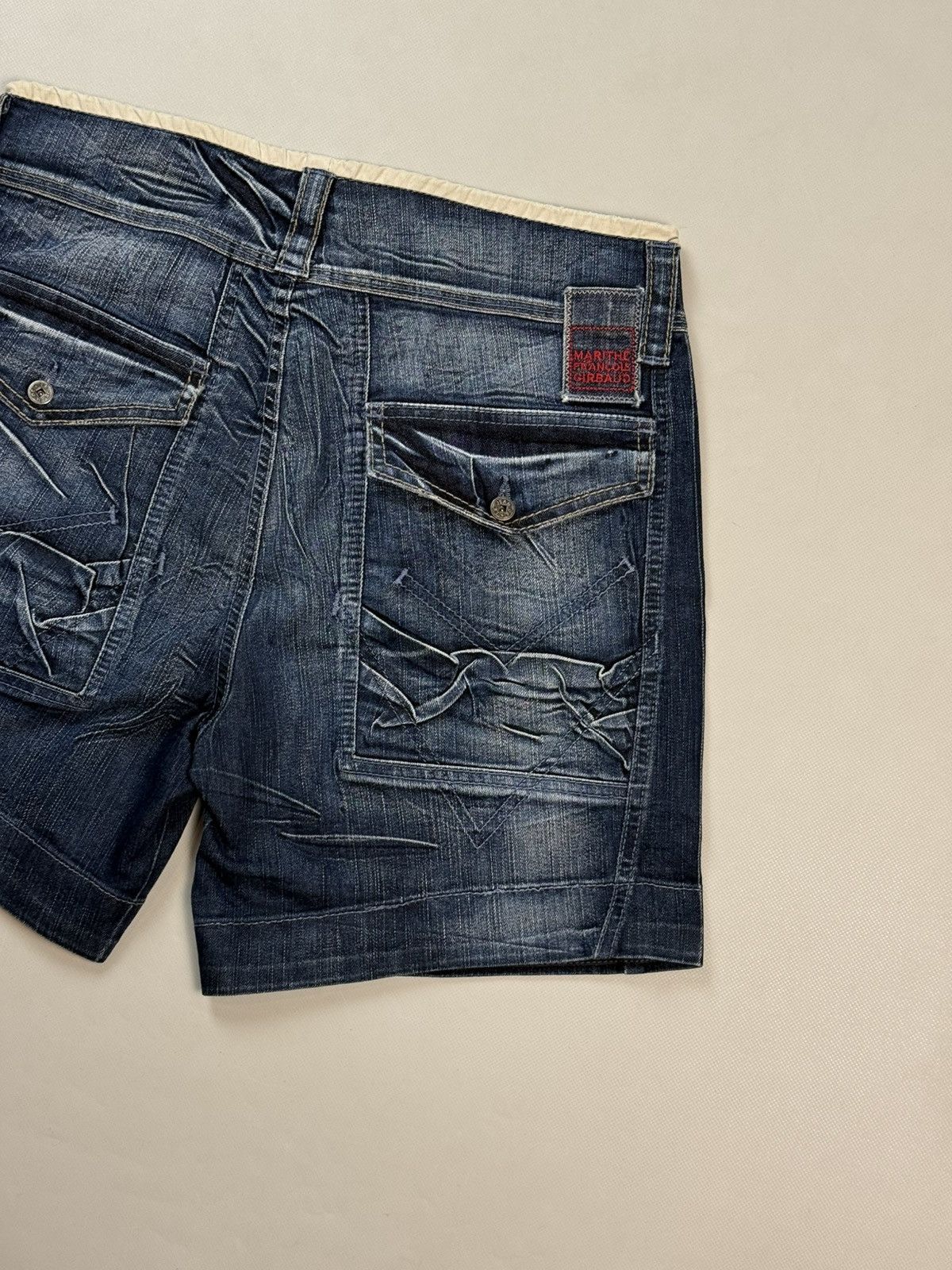 Marithe + Francois Girbaud Marithe Francois Girbaud Vintage Avant-Garde Denim Shorts Size 29" - 16 Thumbnail