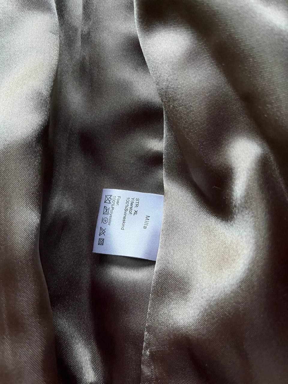 Other × Vintage Milla vintage women's beige pigskin leather blazer / jacket Size XL / US 12-14 / IT 48-50 - 7 Thumbnail