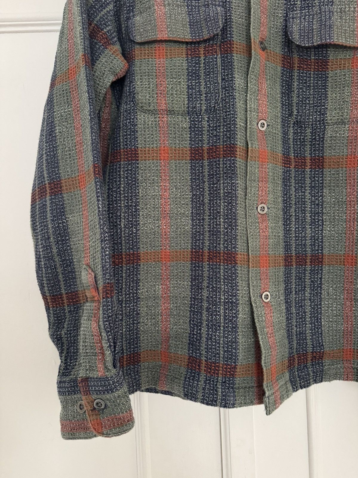 Corridor Corridor Twisted Yarn Waffle Olive Plaid Small Size US S / EU 44-46 / 1 - 6 Thumbnail