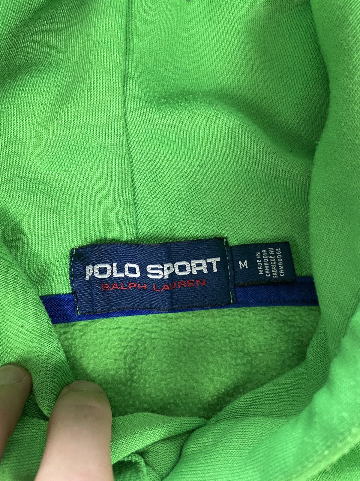 Polo Ralph Lauren × Vintage Polo Sport Ralph Lauren Hoodie Vintage Big Logo Size US M / EU 48-50 / 2 - 4 Thumbnail