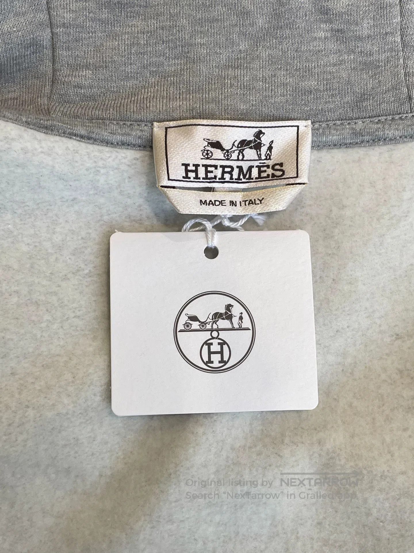 Hermes Hermes Horse Head Print Light Gray Hoodie. Size US M / EU 48-50 / 2 - 5 Thumbnail
