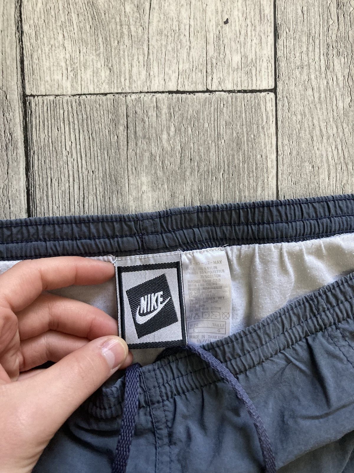 Nike × Vintage Vintage 90’s Nike shorts L y2k uk drill drip tech fleece acg Size US 34 / EU 50 - 8 Thumbnail