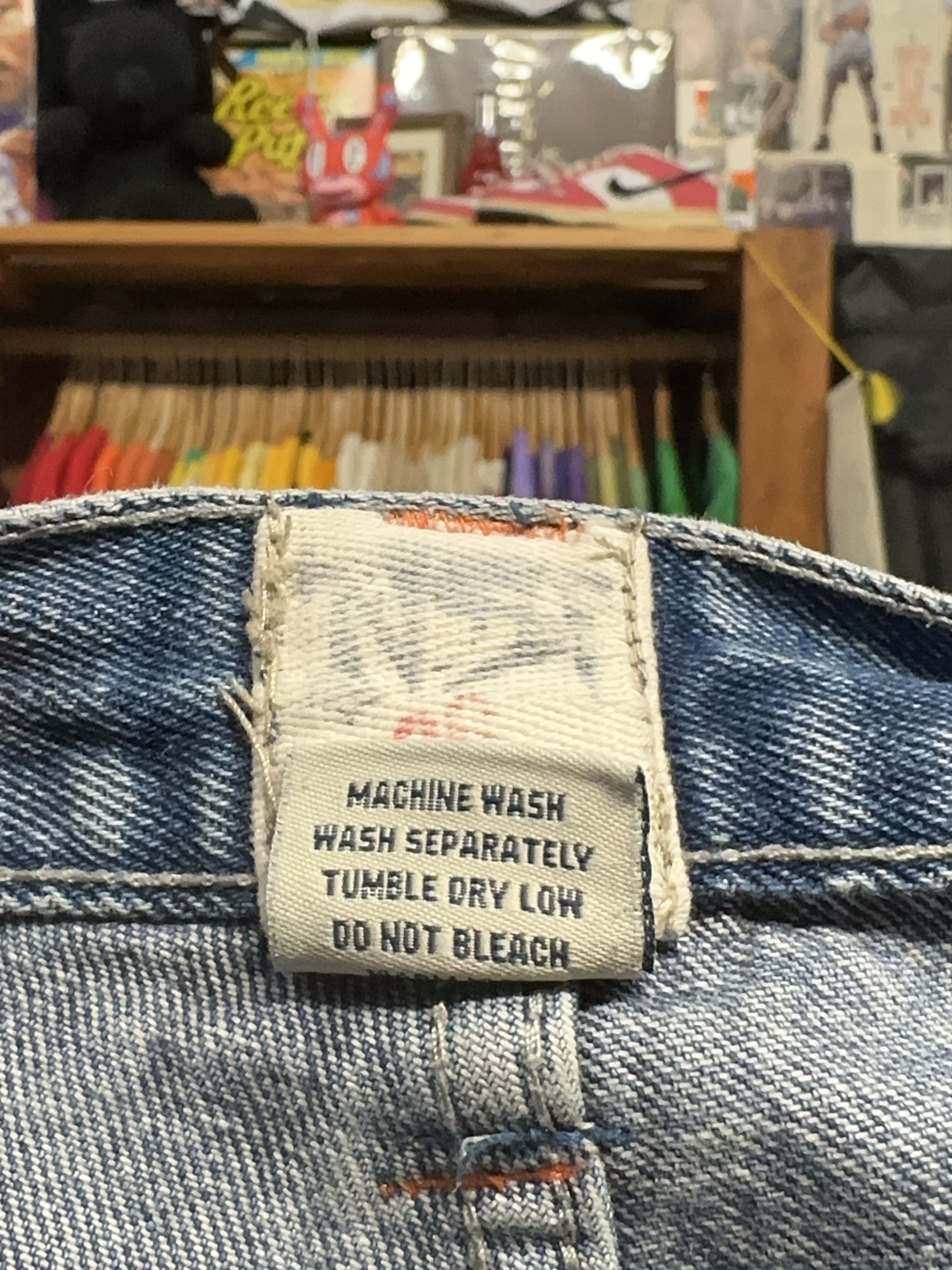 Vintage Vintage Baggy Denim Work Shorts Below Knee Size US 36 / EU 52 - 4 Thumbnail
